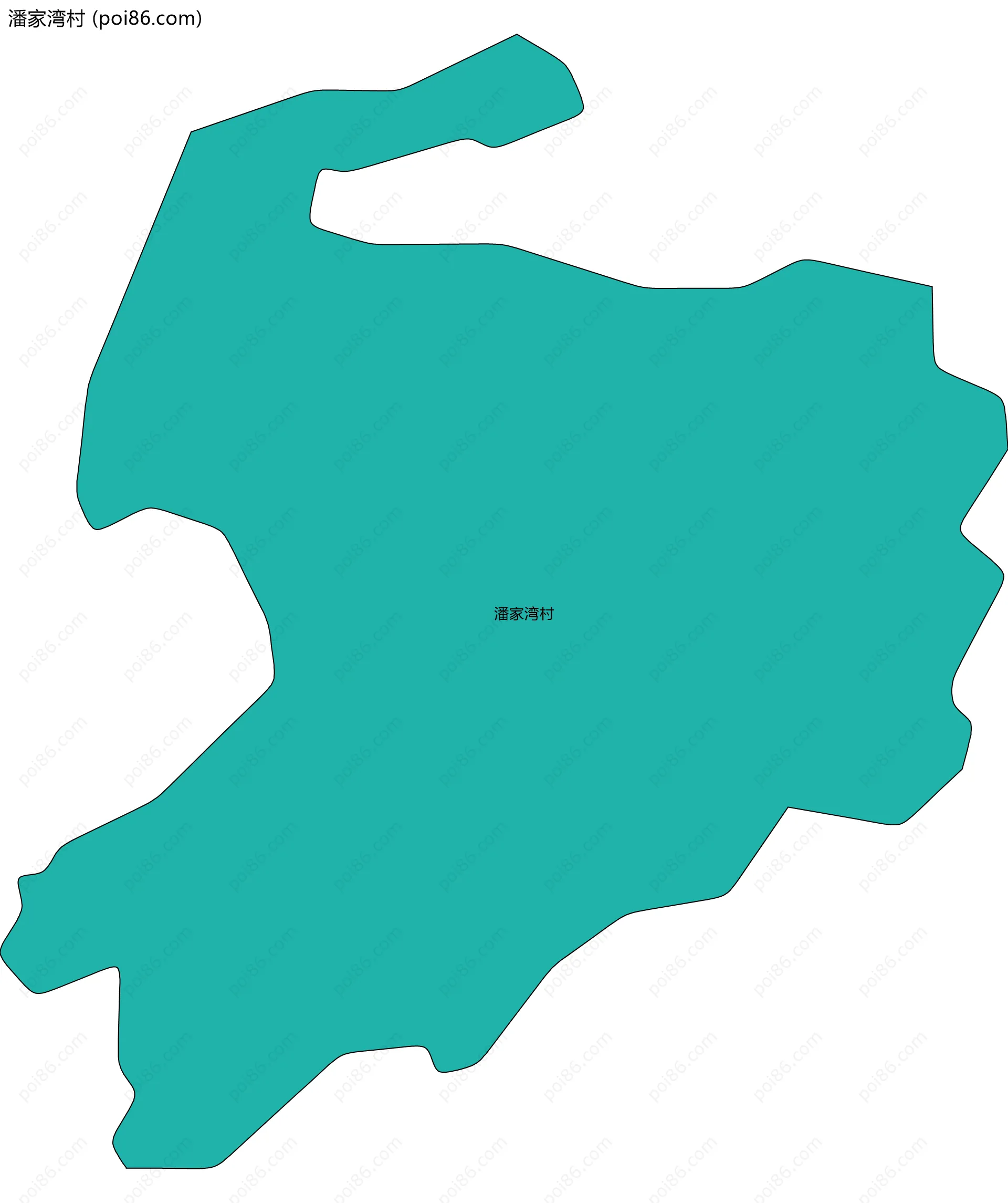 潘家湾村边界地图