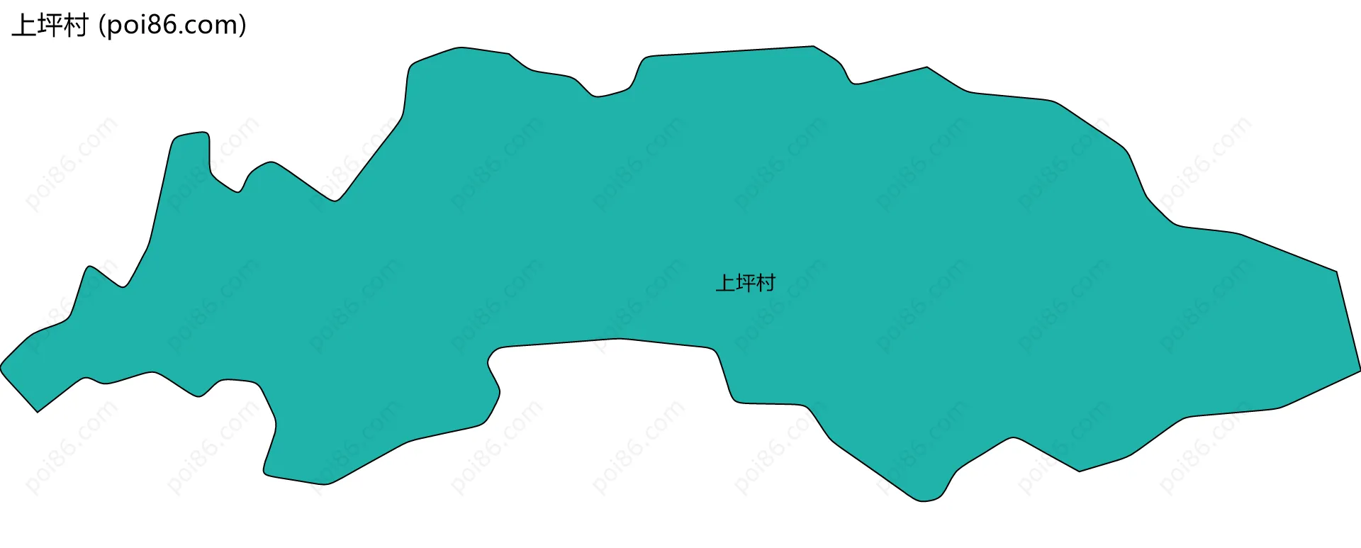 上坪村边界地图