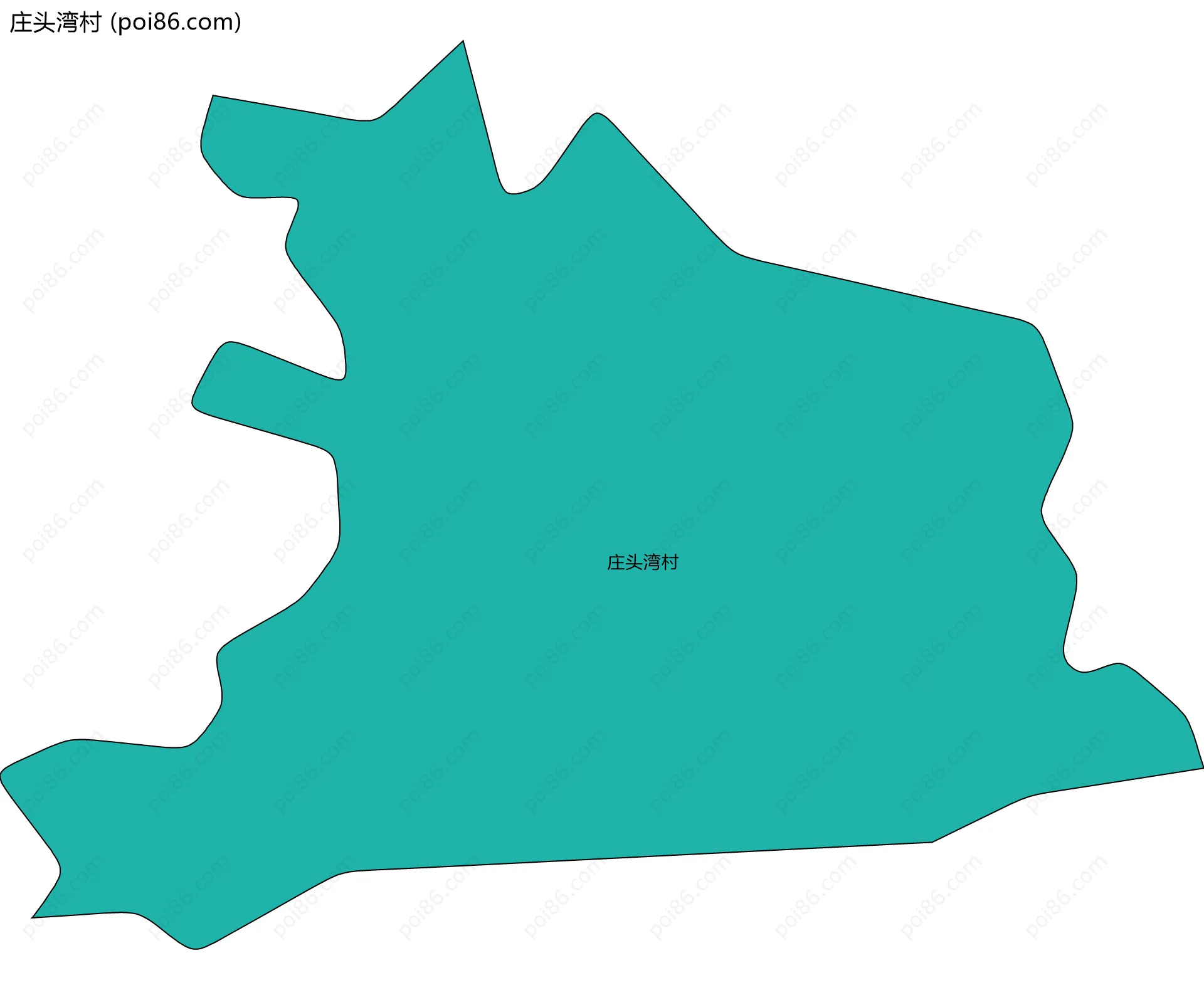 庄头湾村边界地图
