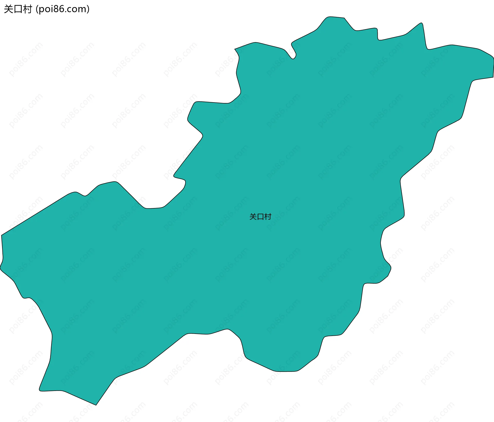 关口村边界地图