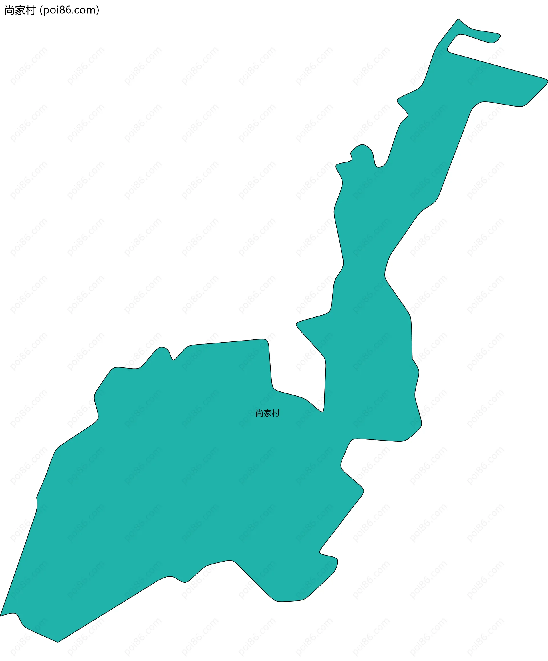 尚家村边界地图