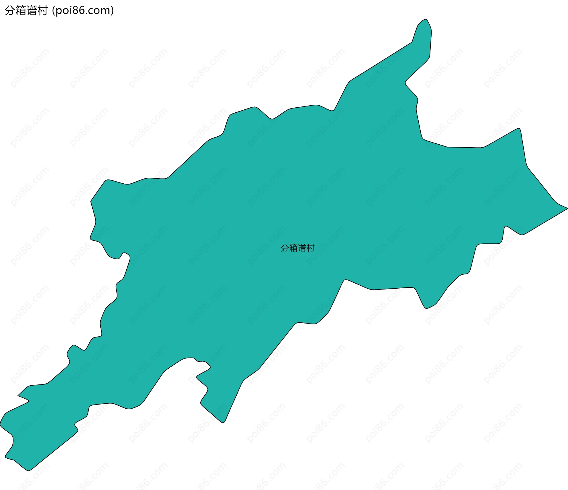 分箱谱村边界地图