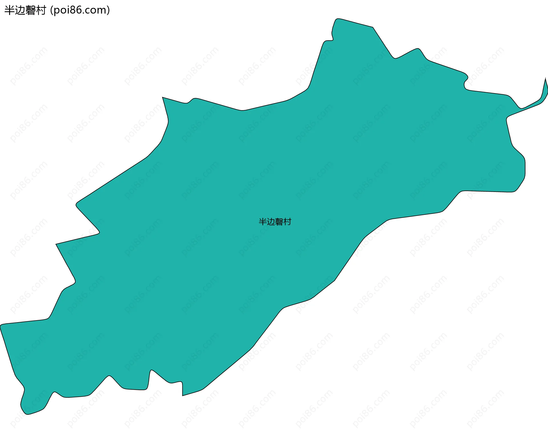 半边磬村边界地图
