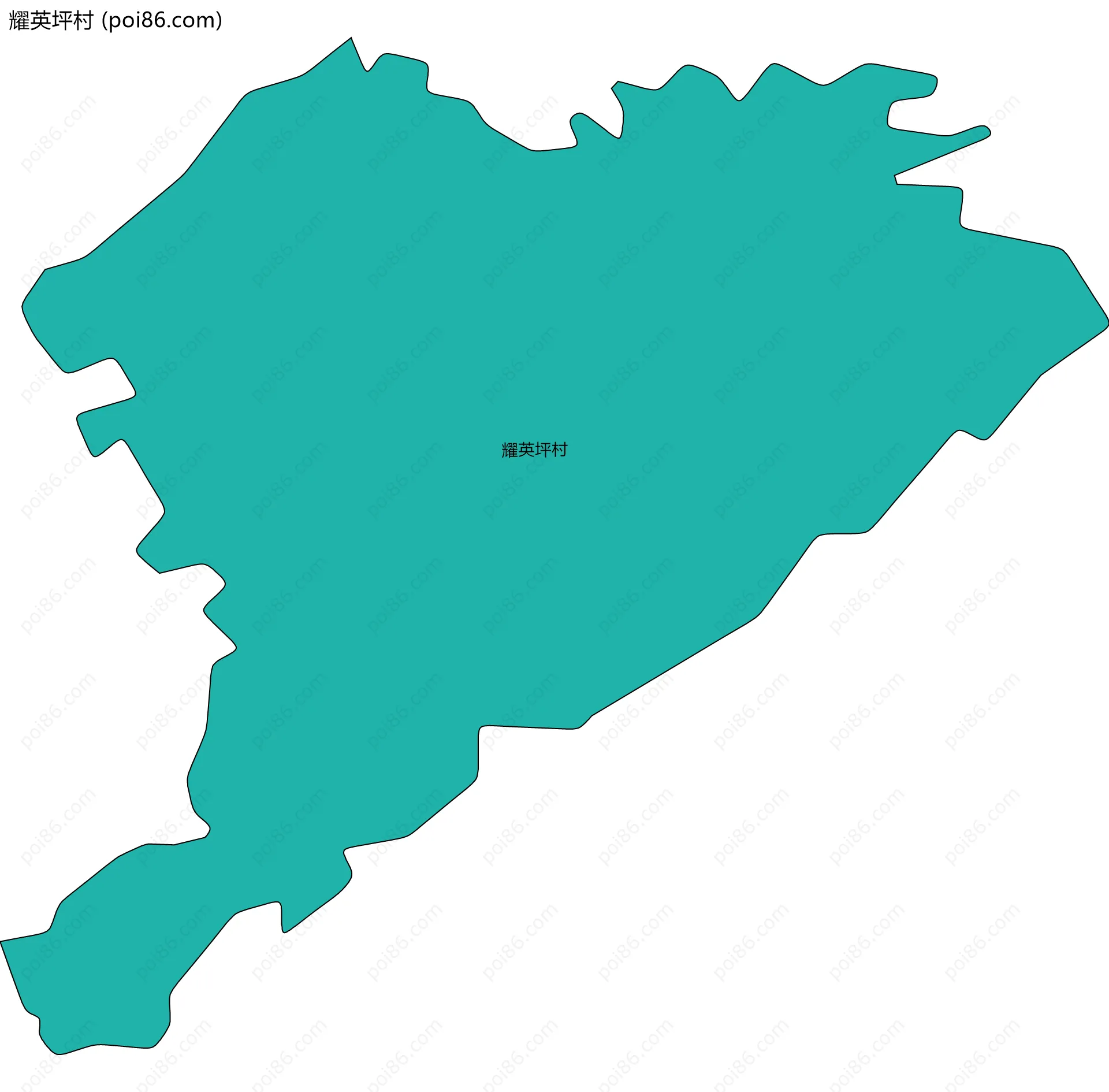 耀英坪村边界地图