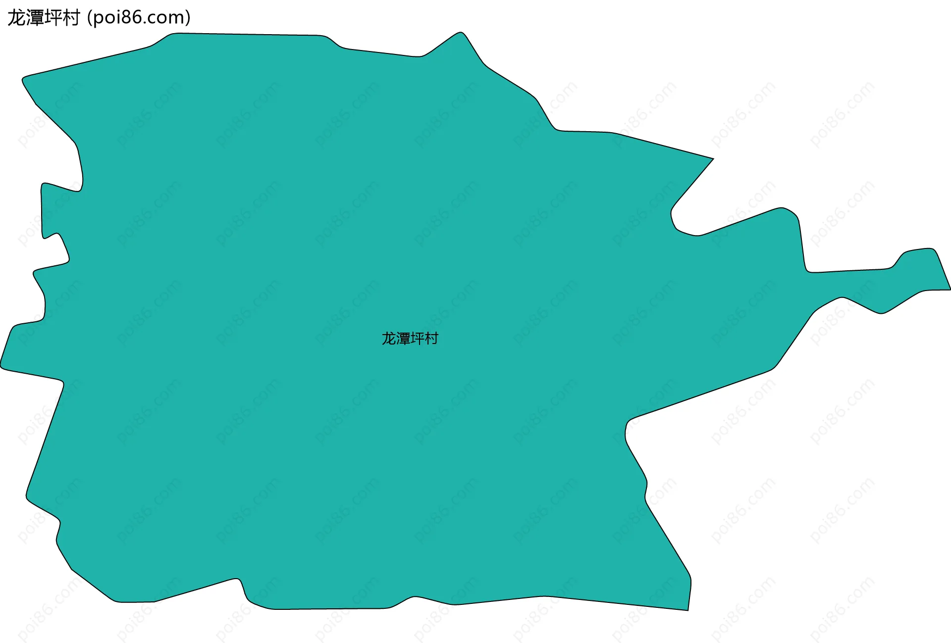 龙潭坪村边界地图