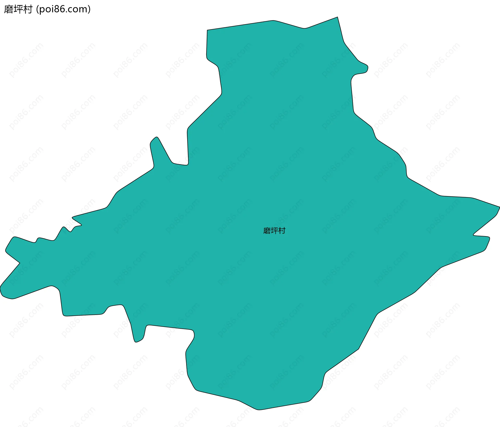 磨坪村边界地图