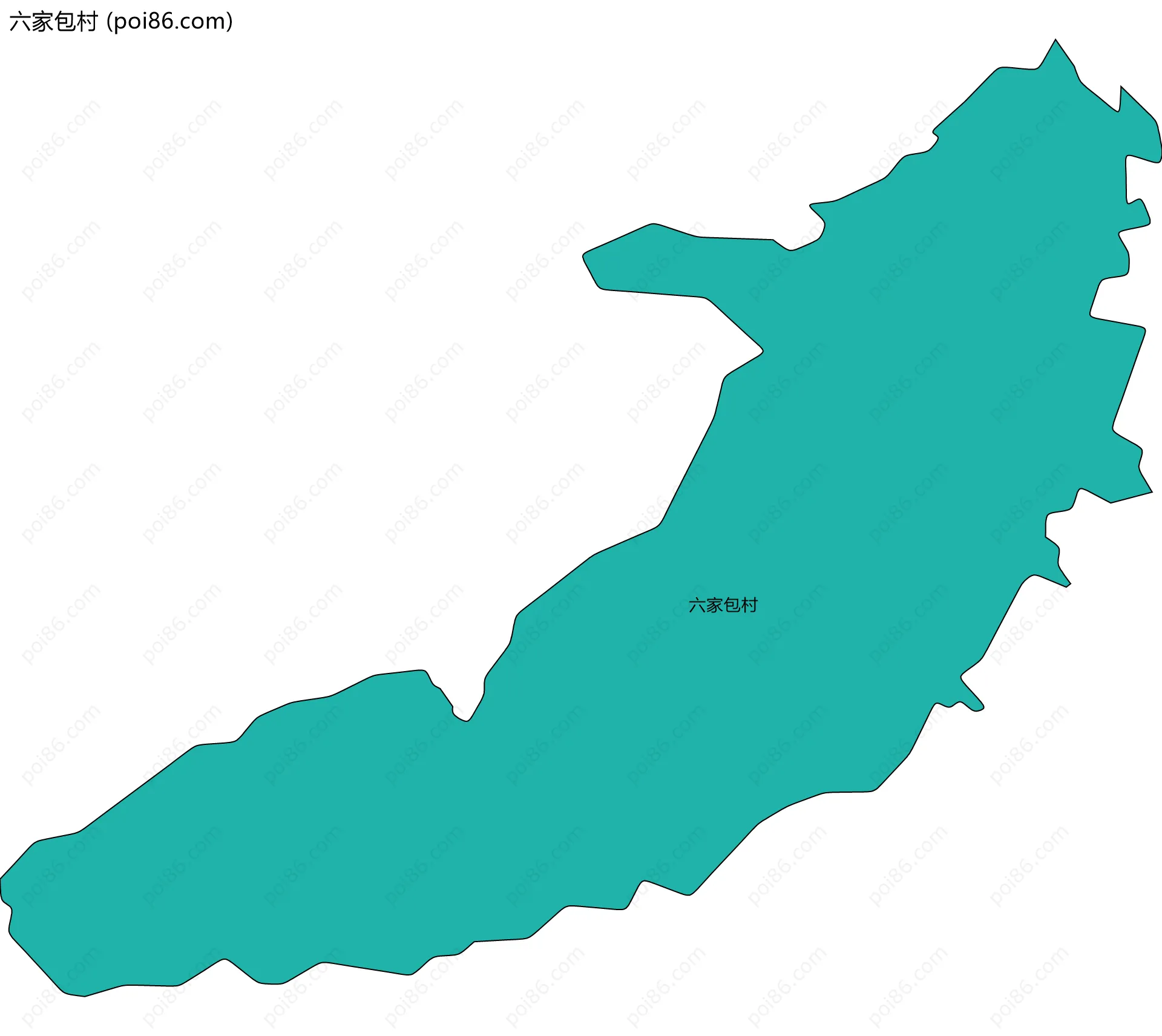 六家包村边界地图