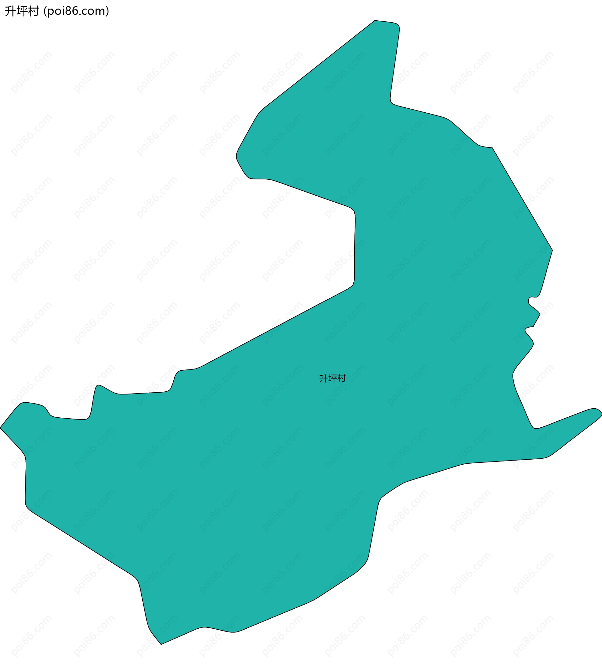 升坪村边界地图