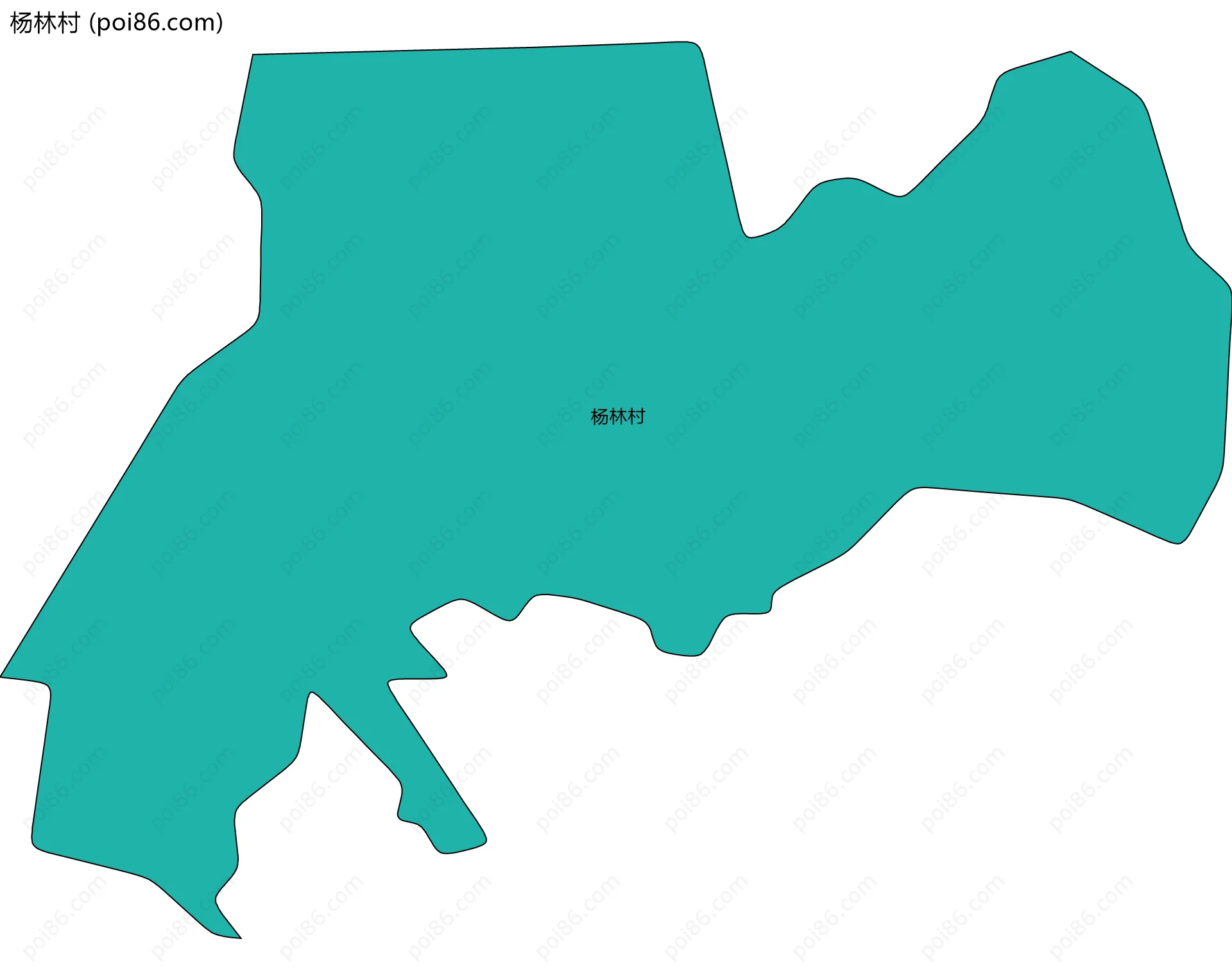 杨林村边界地图