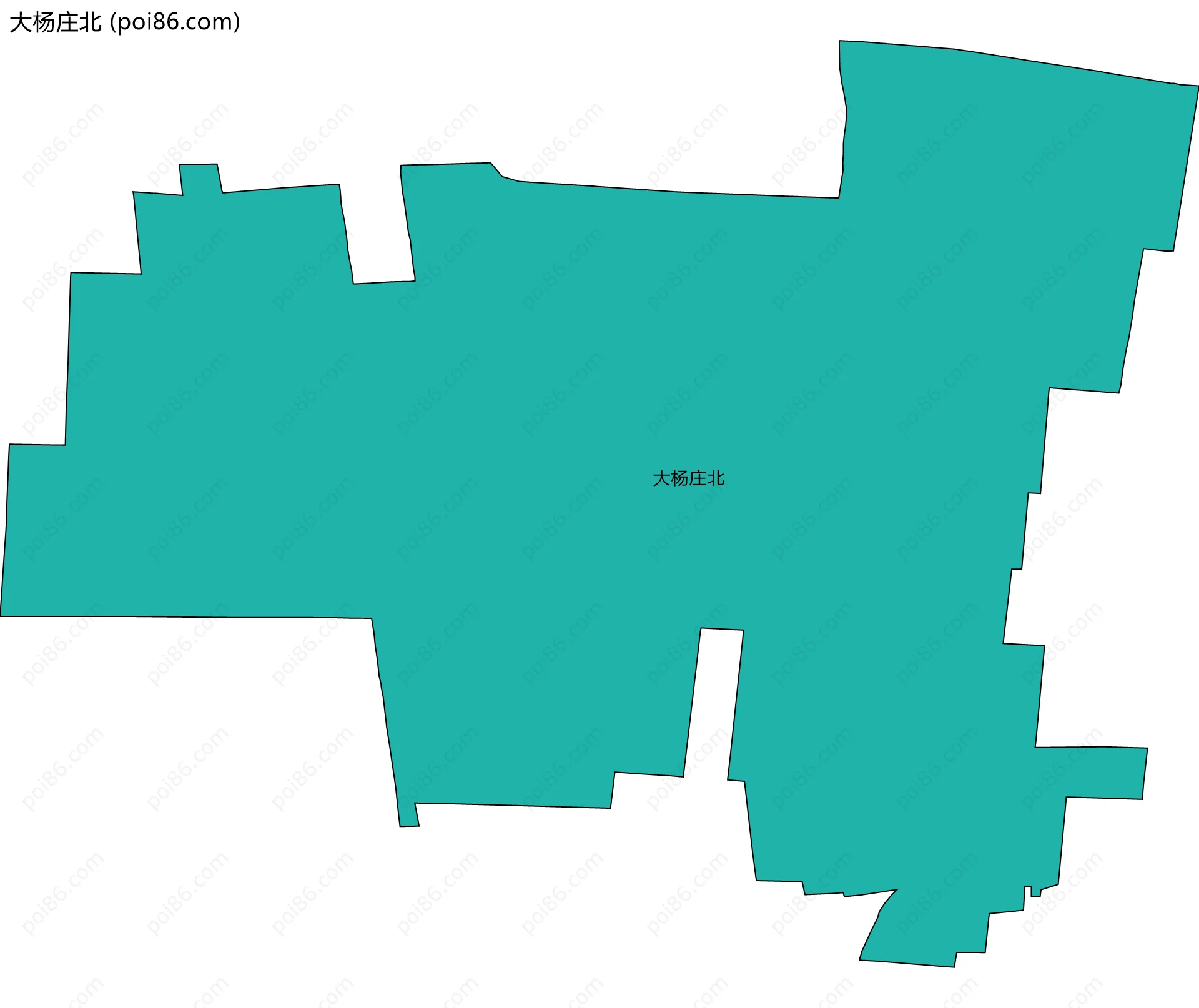 大杨庄北边界地图