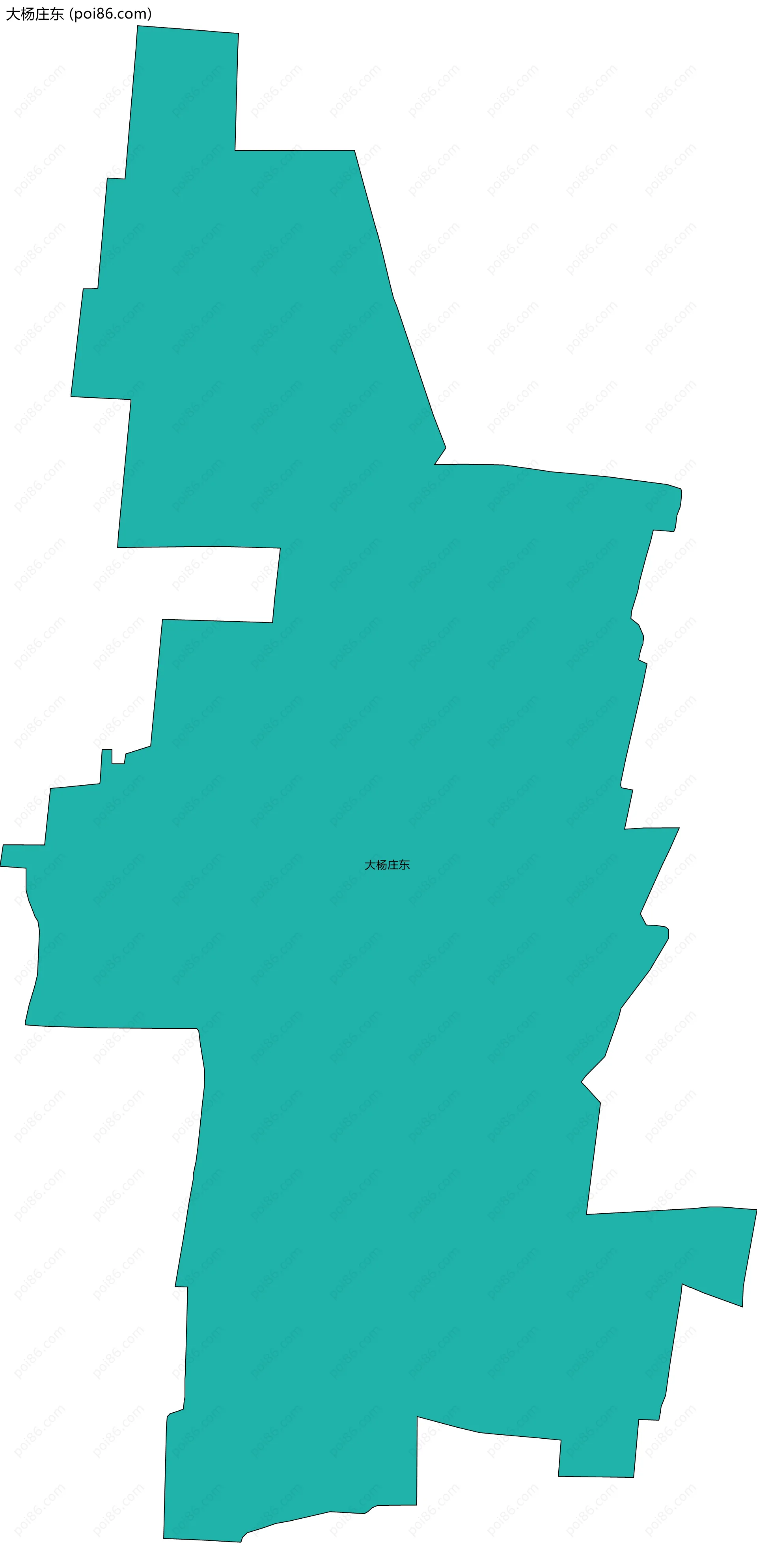 大杨庄东边界地图