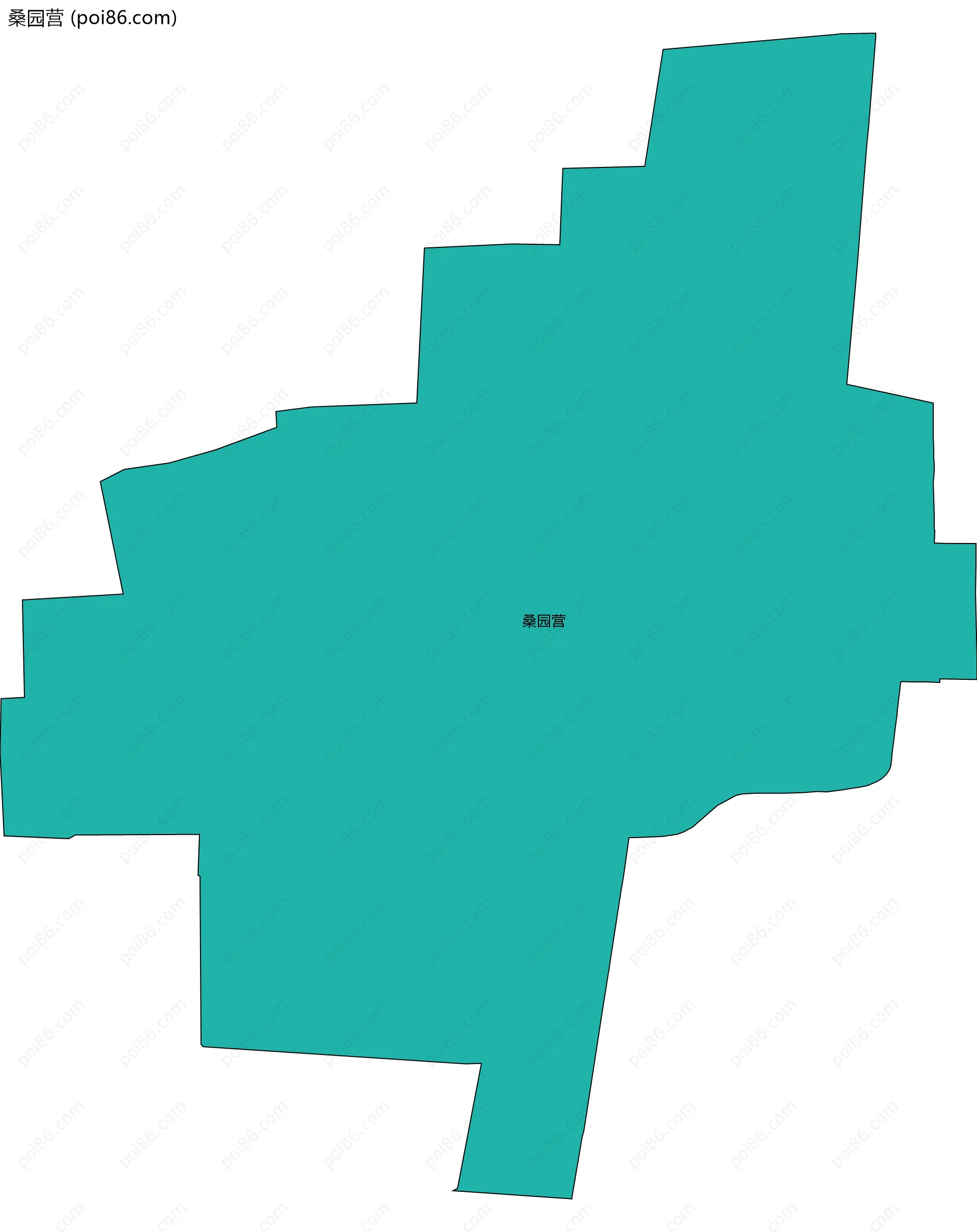 桑园营边界地图