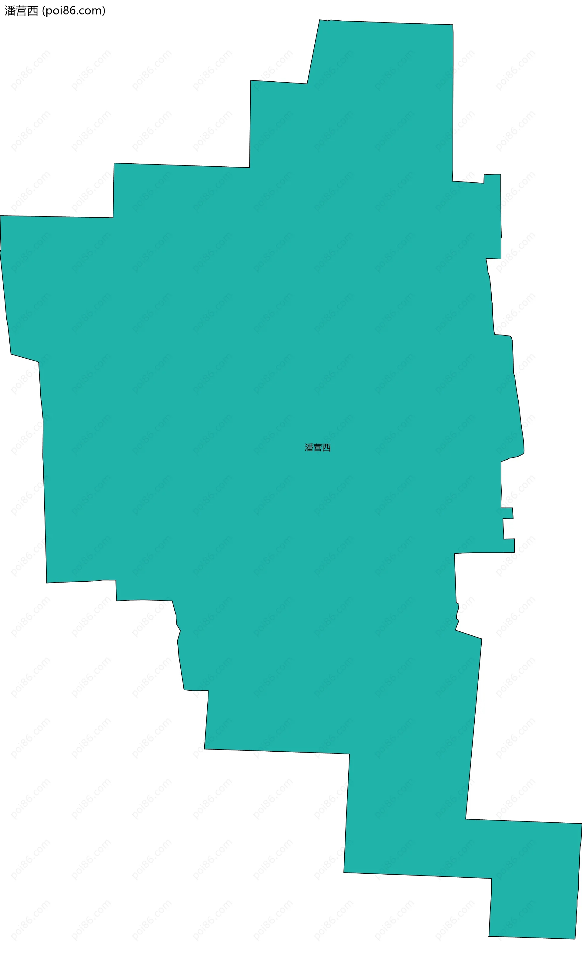 潘营西边界地图