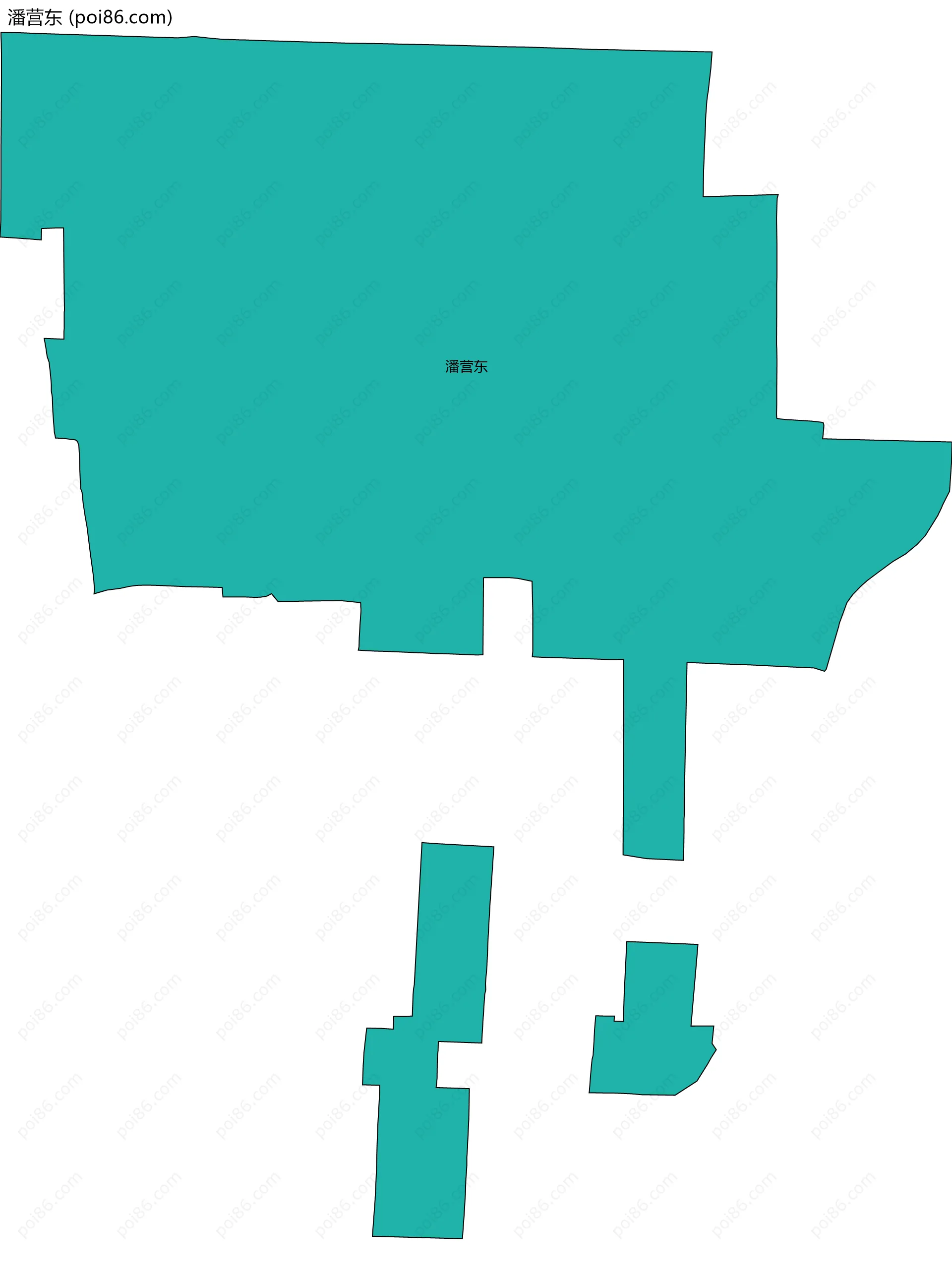 潘营东边界地图