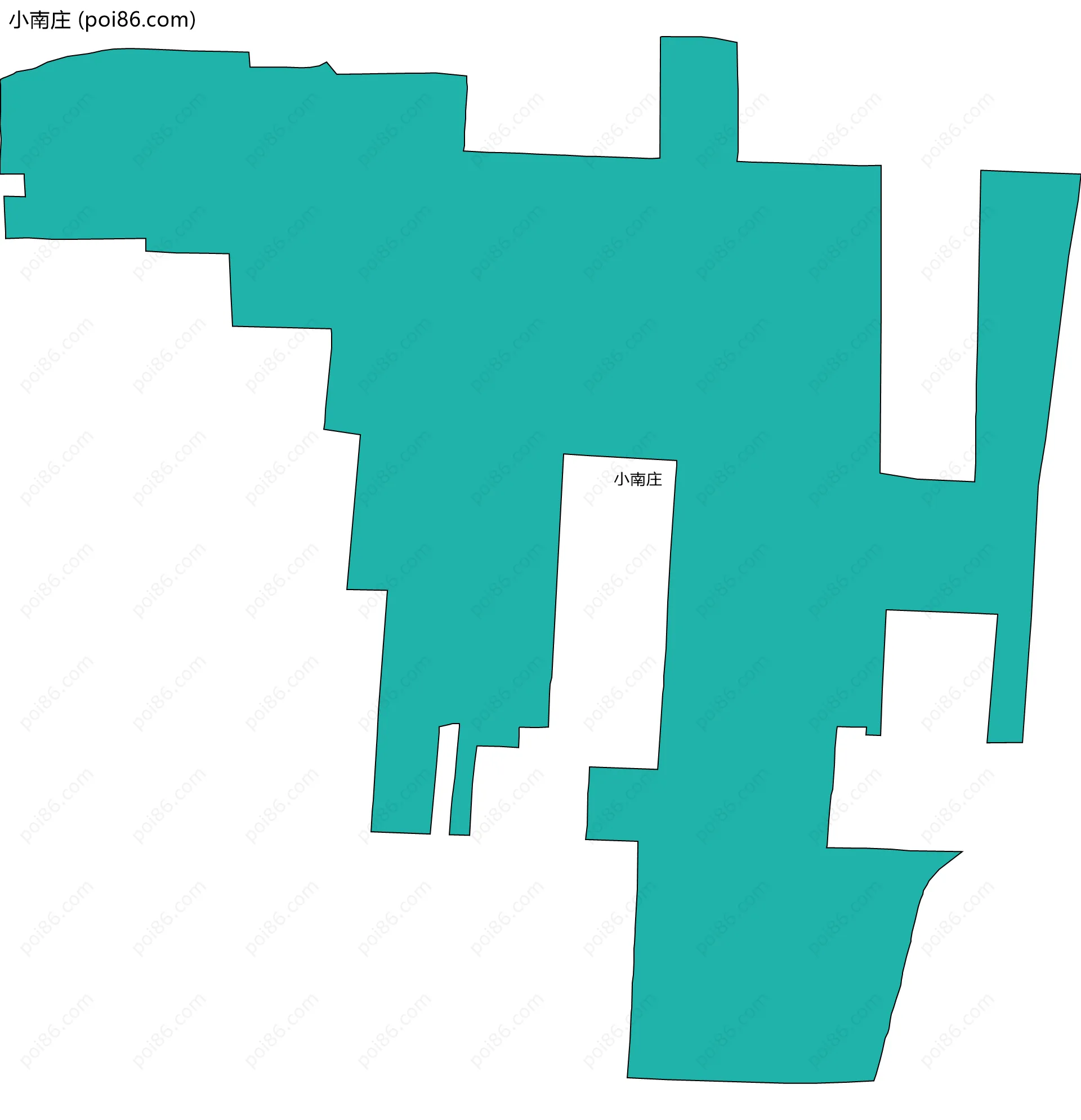 小南庄边界地图