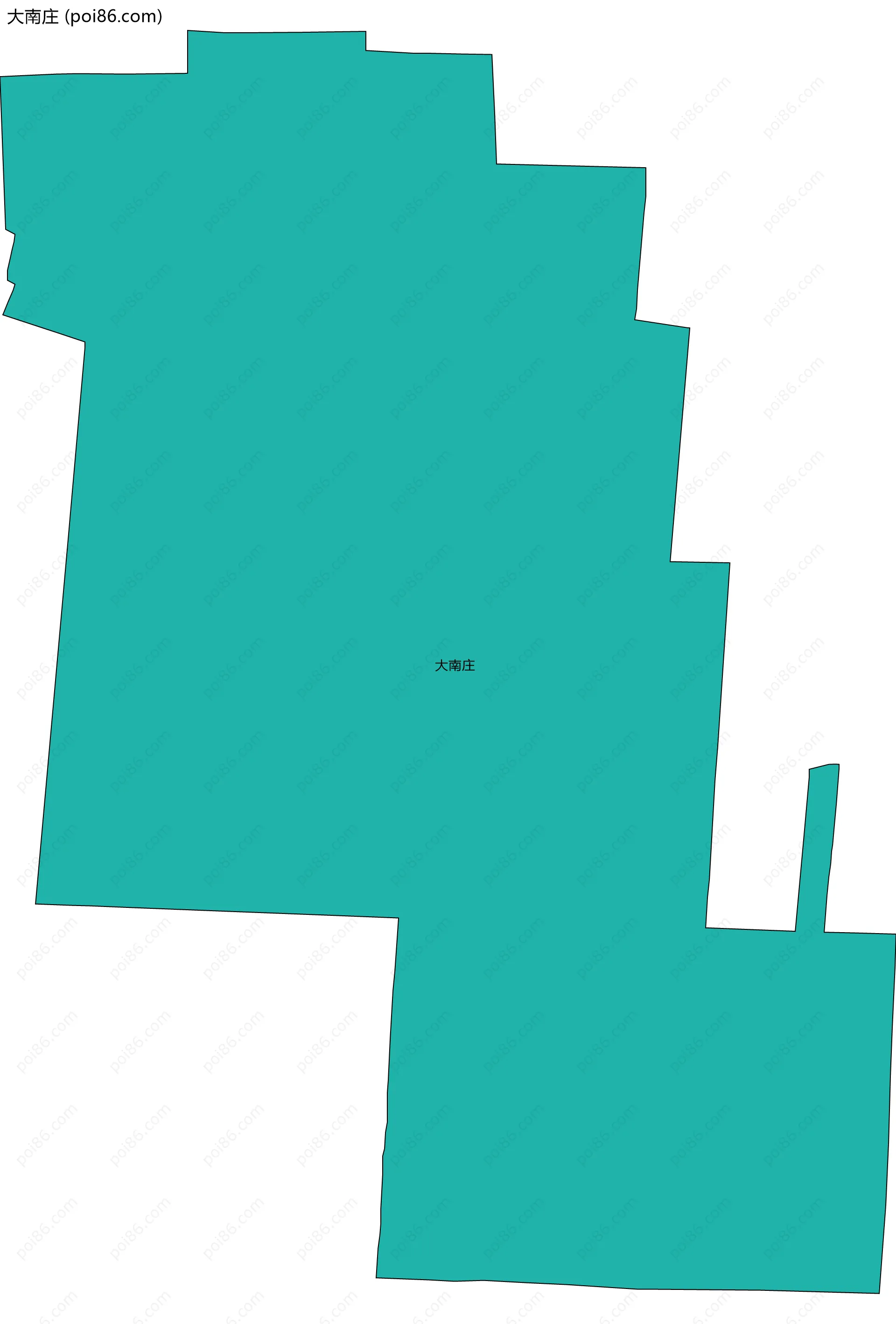 大南庄边界地图