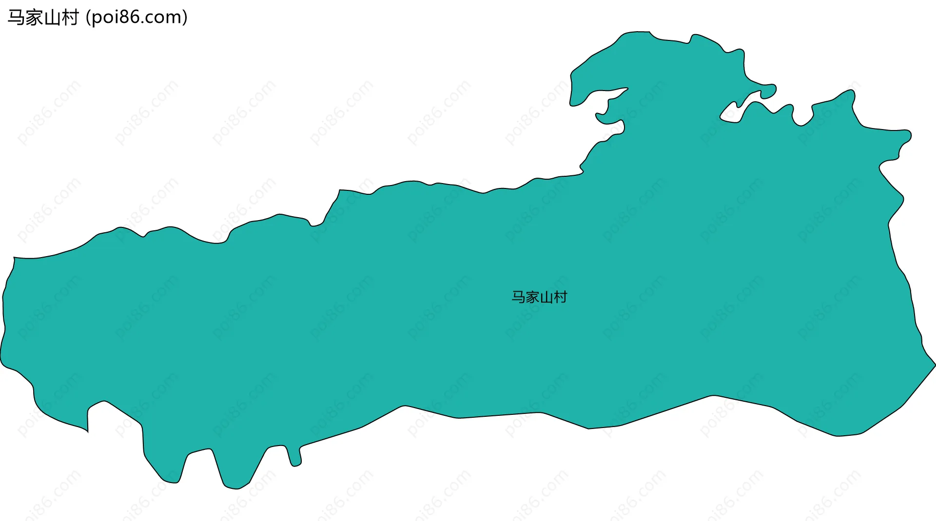 马家山村边界地图
