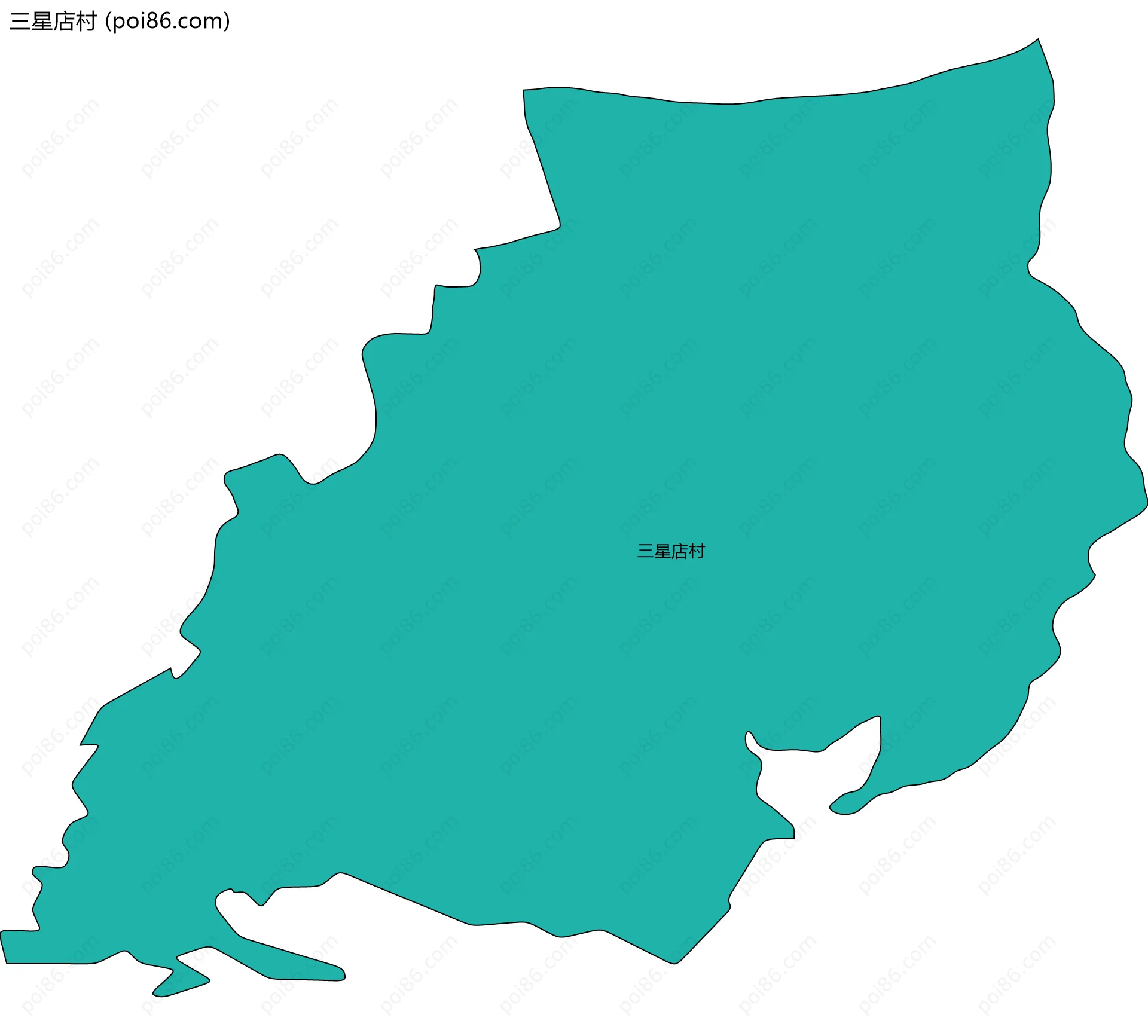 三星店村边界地图