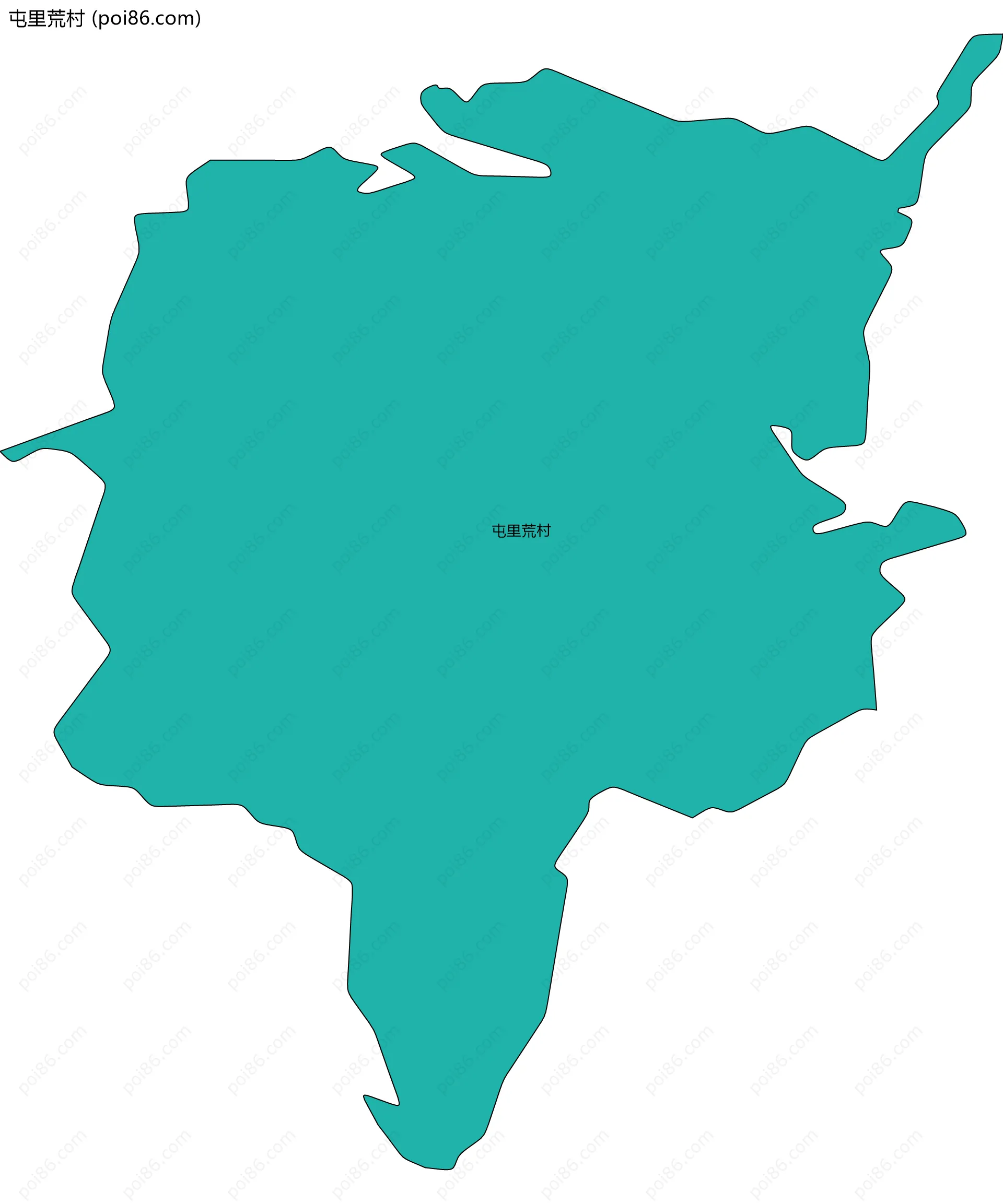 屯里荒村边界地图