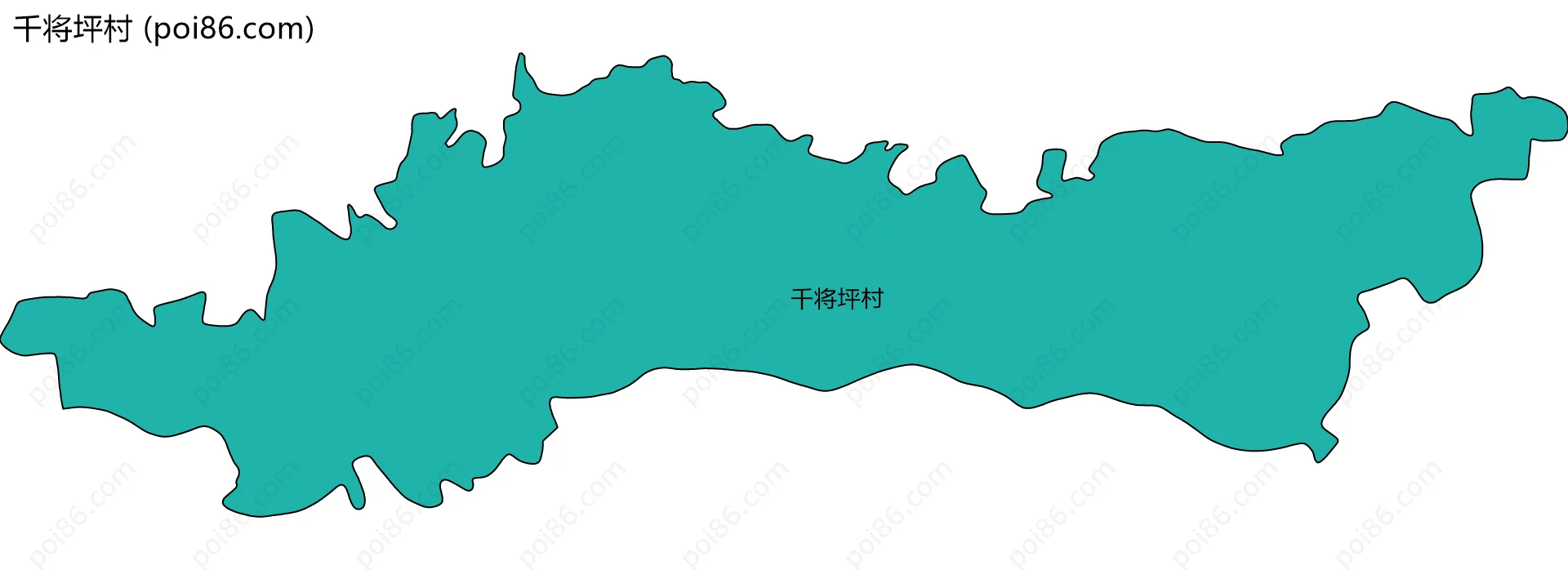 千将坪村边界地图