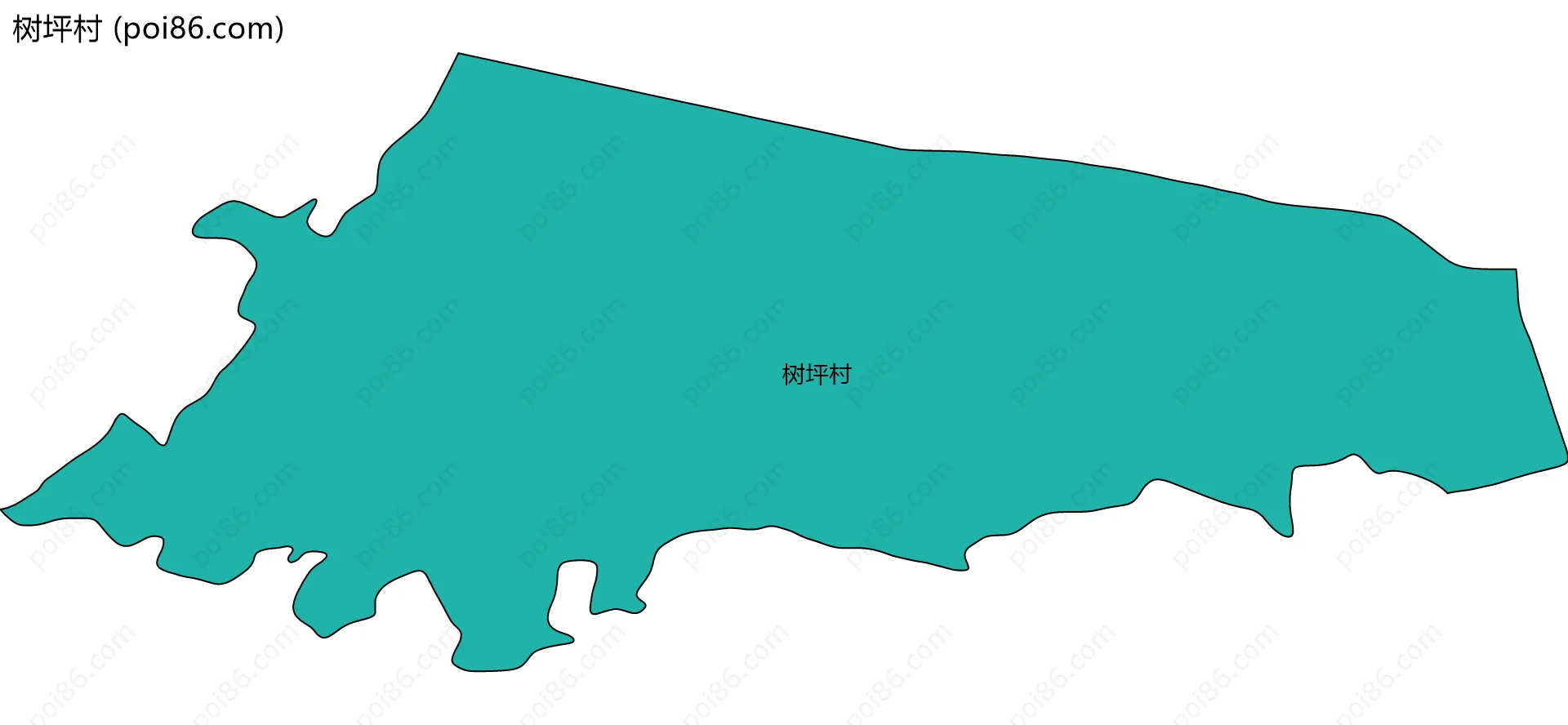 树坪村边界地图