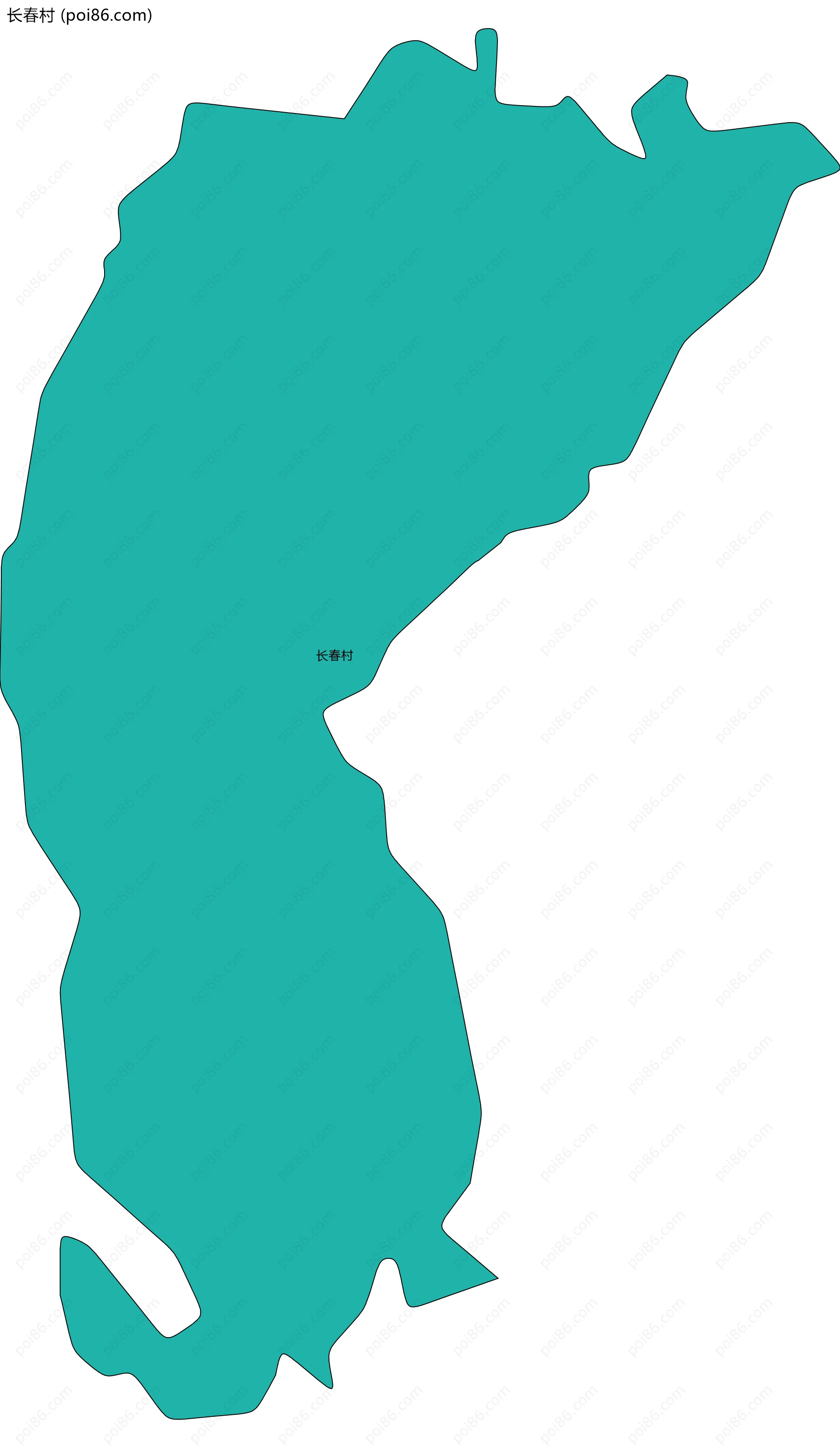 长春村边界地图