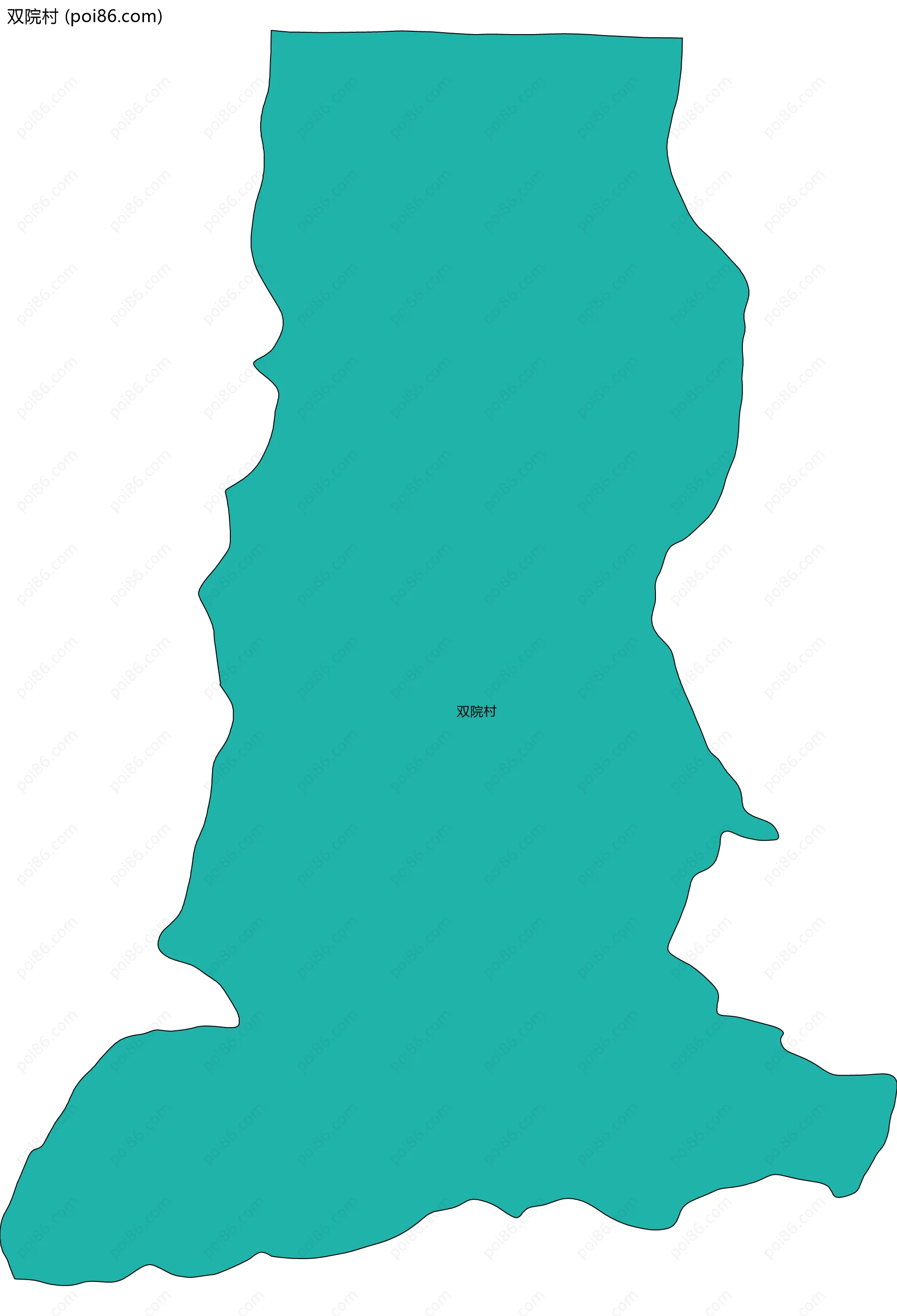 双院村边界地图