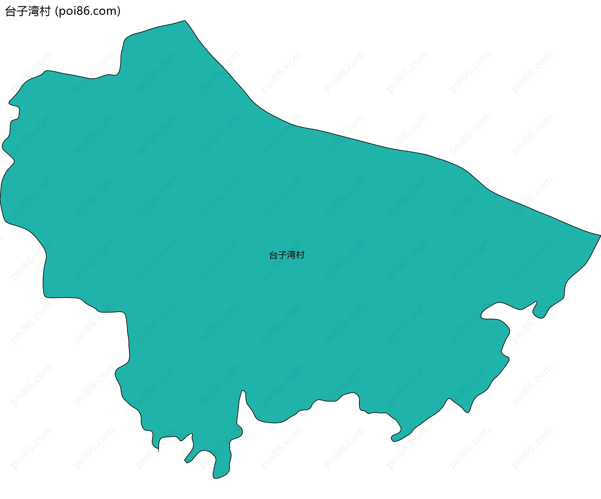 台子湾村边界地图