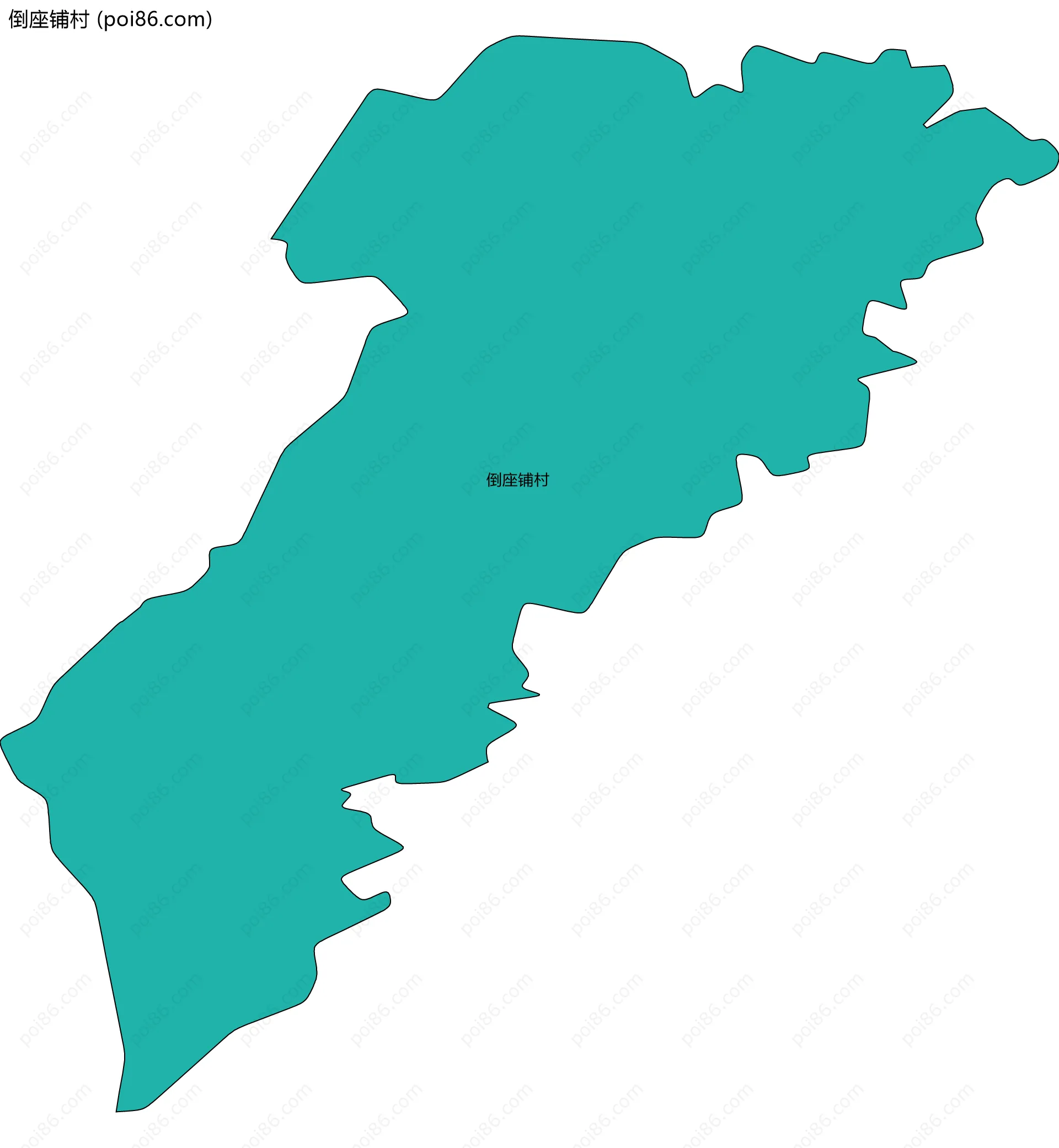 倒座铺村边界地图