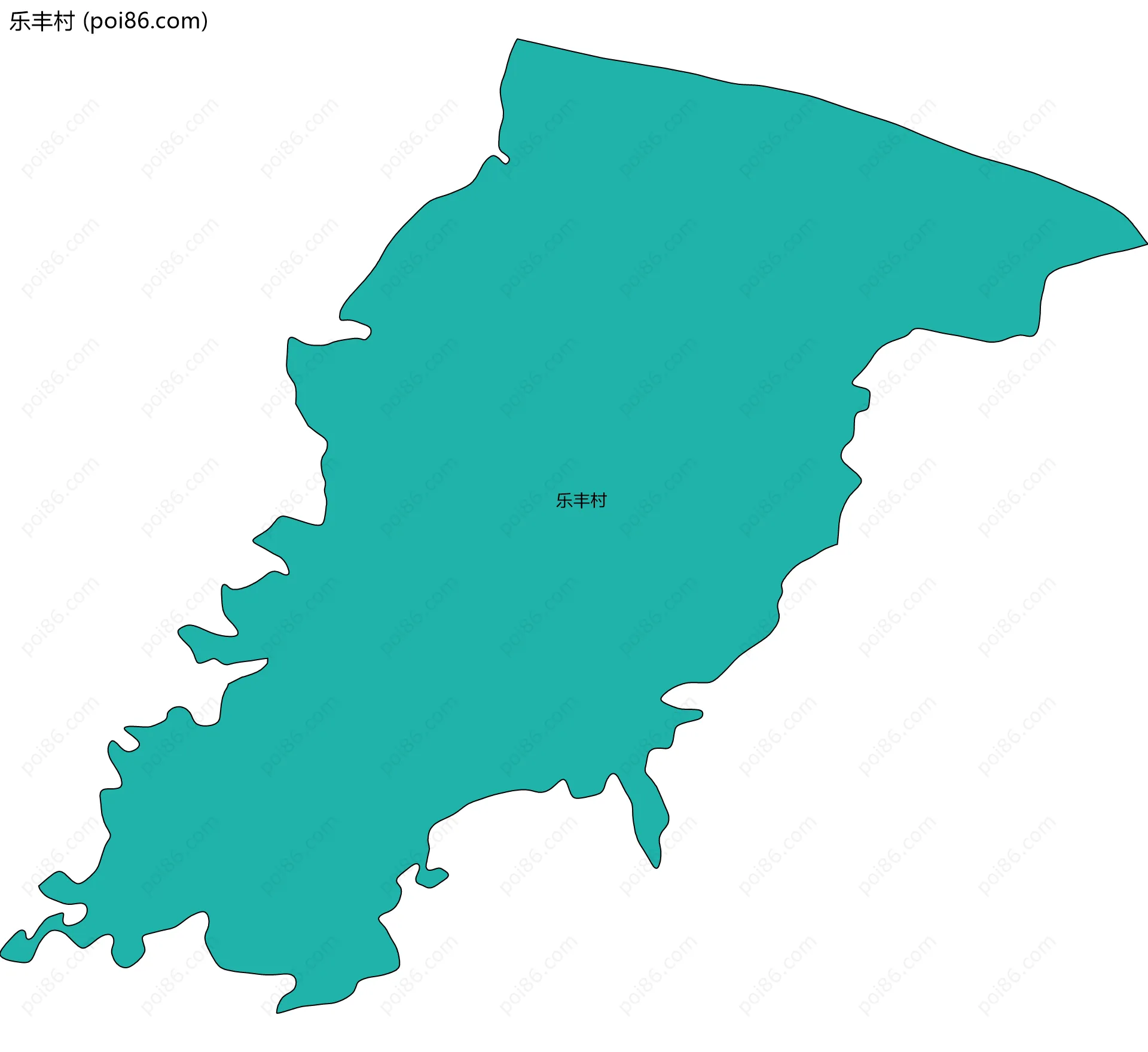 乐丰村边界地图
