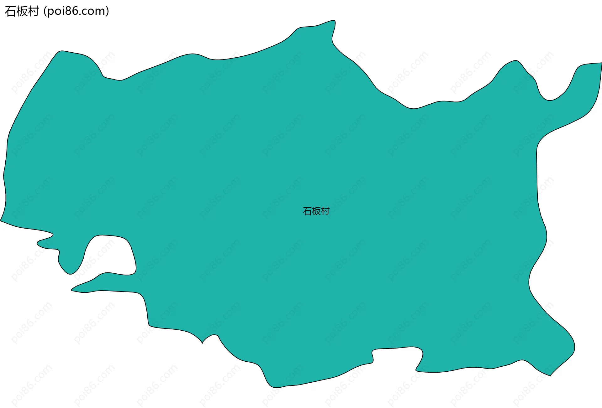 石板村边界地图