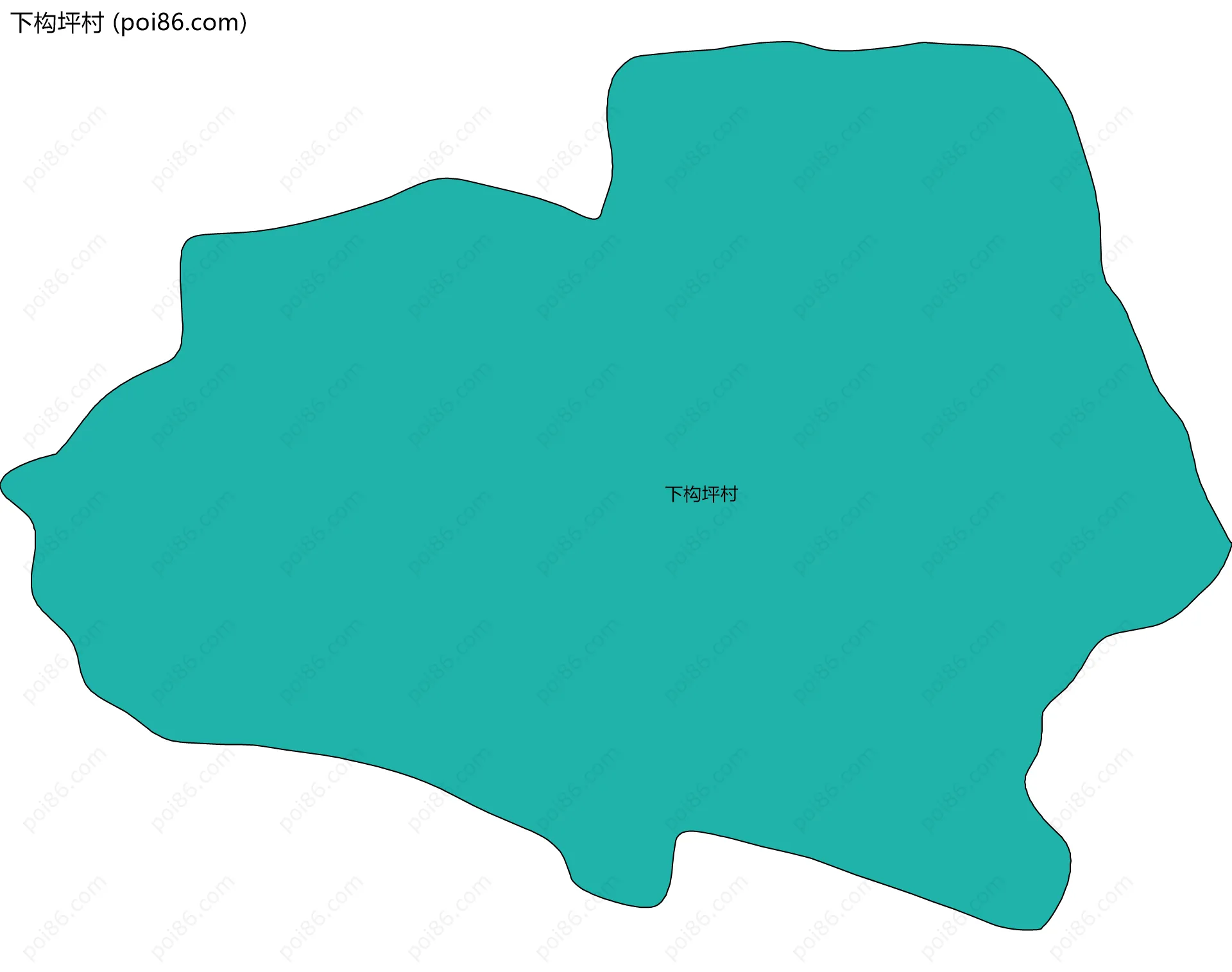 下构坪村边界地图