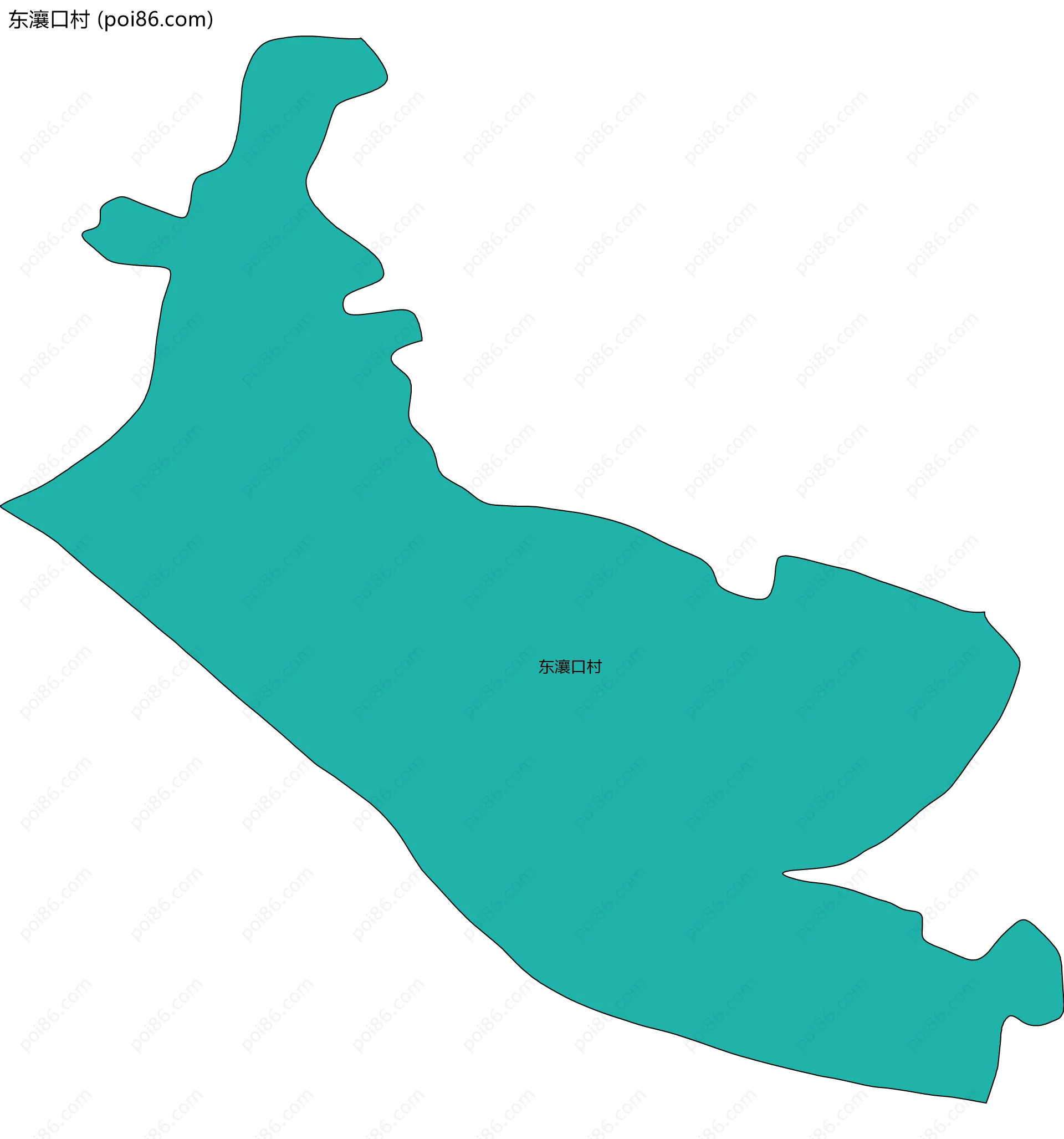 东瀼口村边界地图