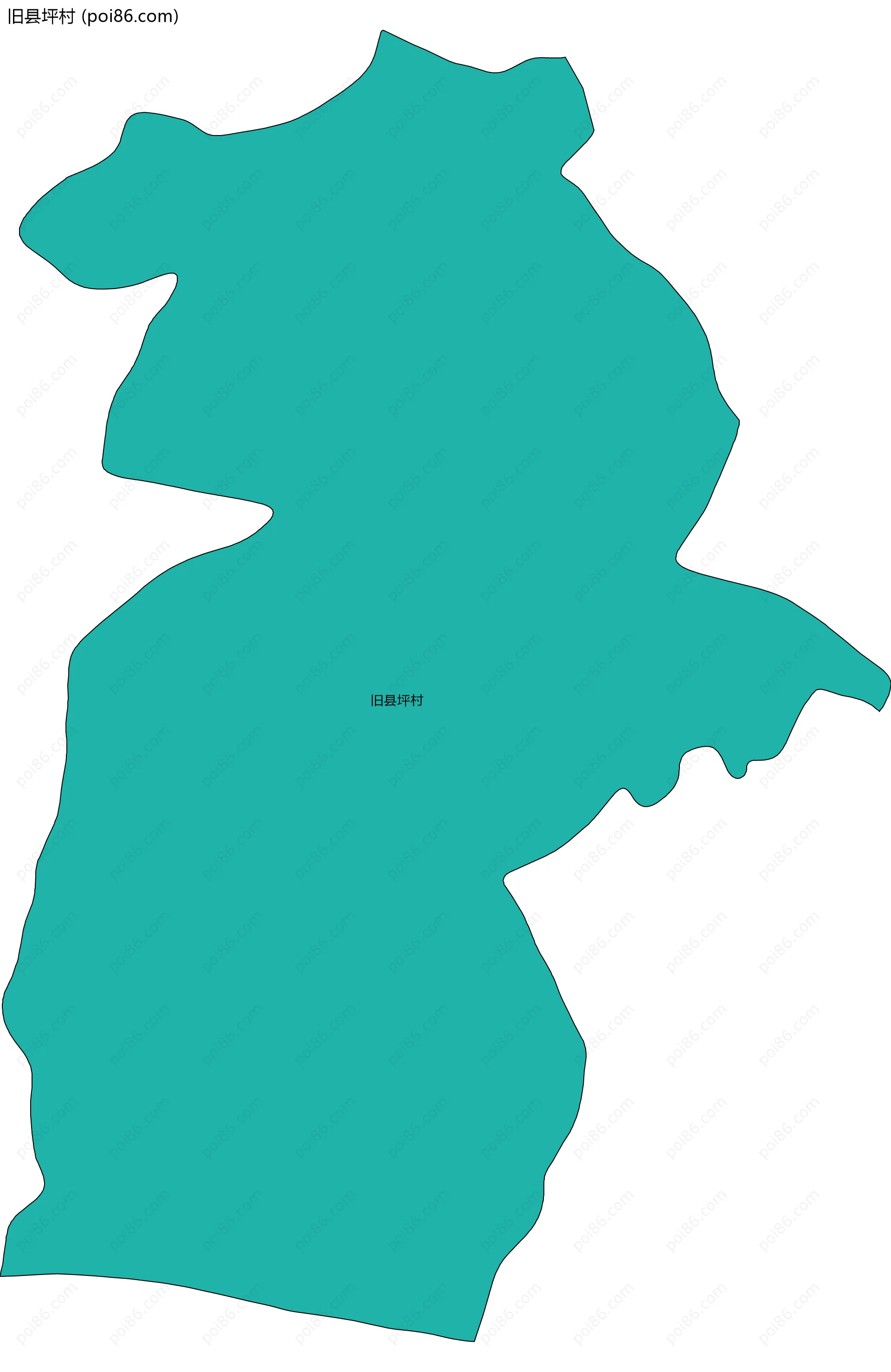 旧县坪村边界地图