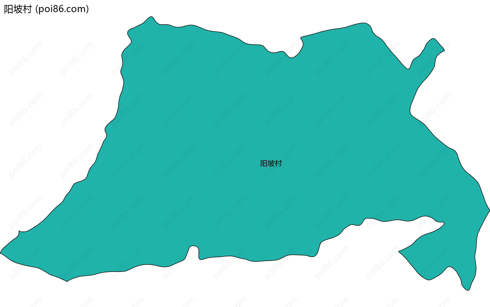 阳坡村边界地图