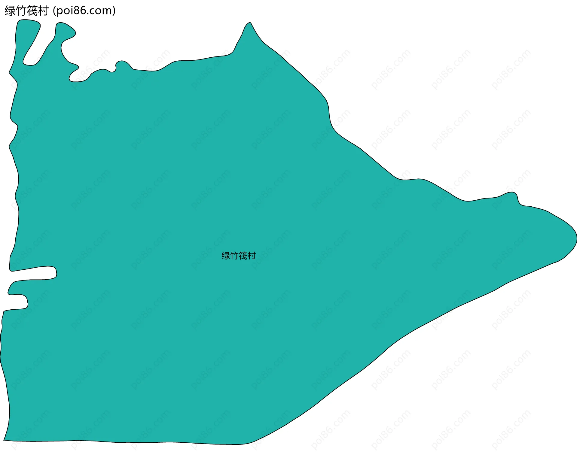 绿竹筏村边界地图
