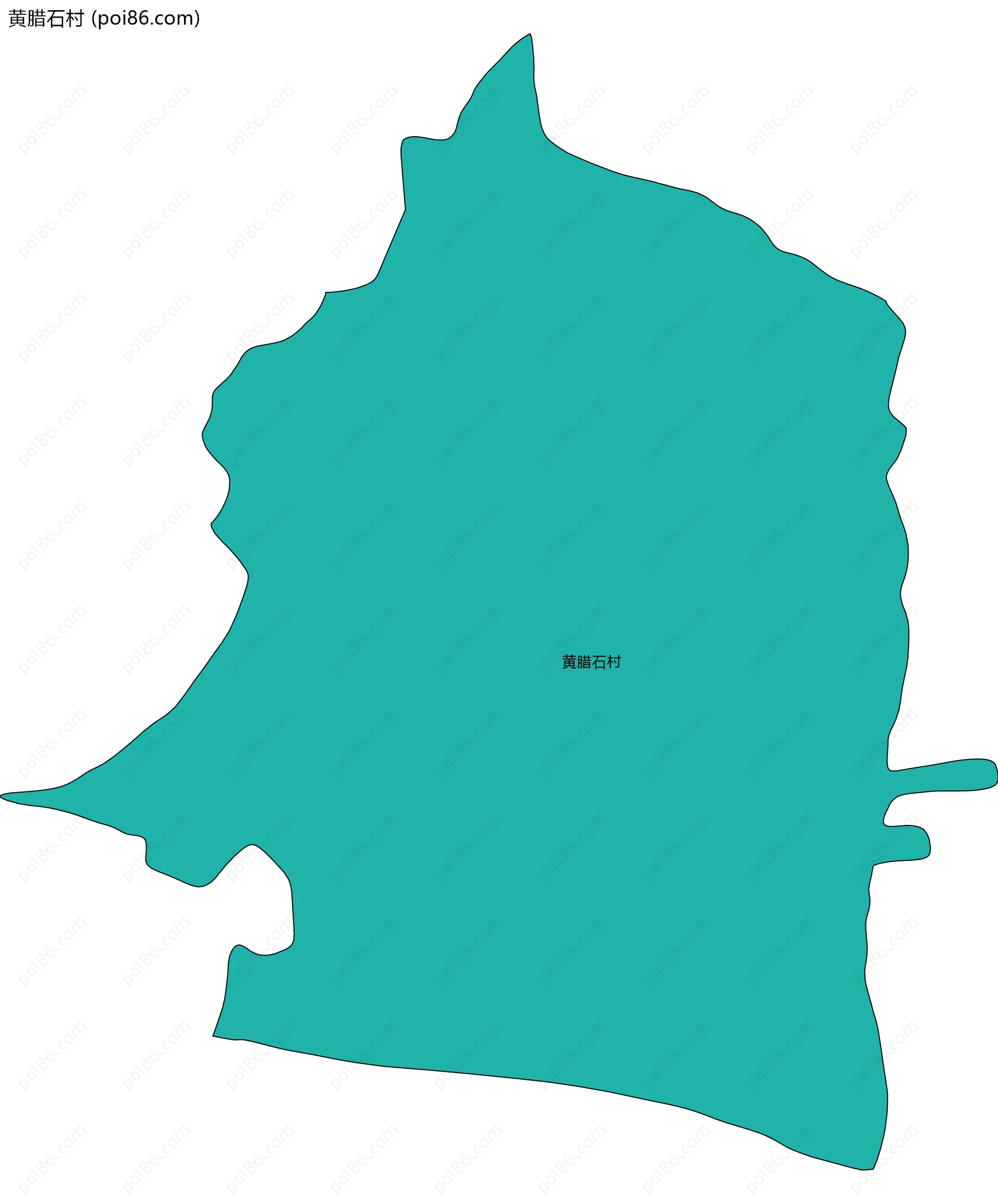 黄腊石村边界地图