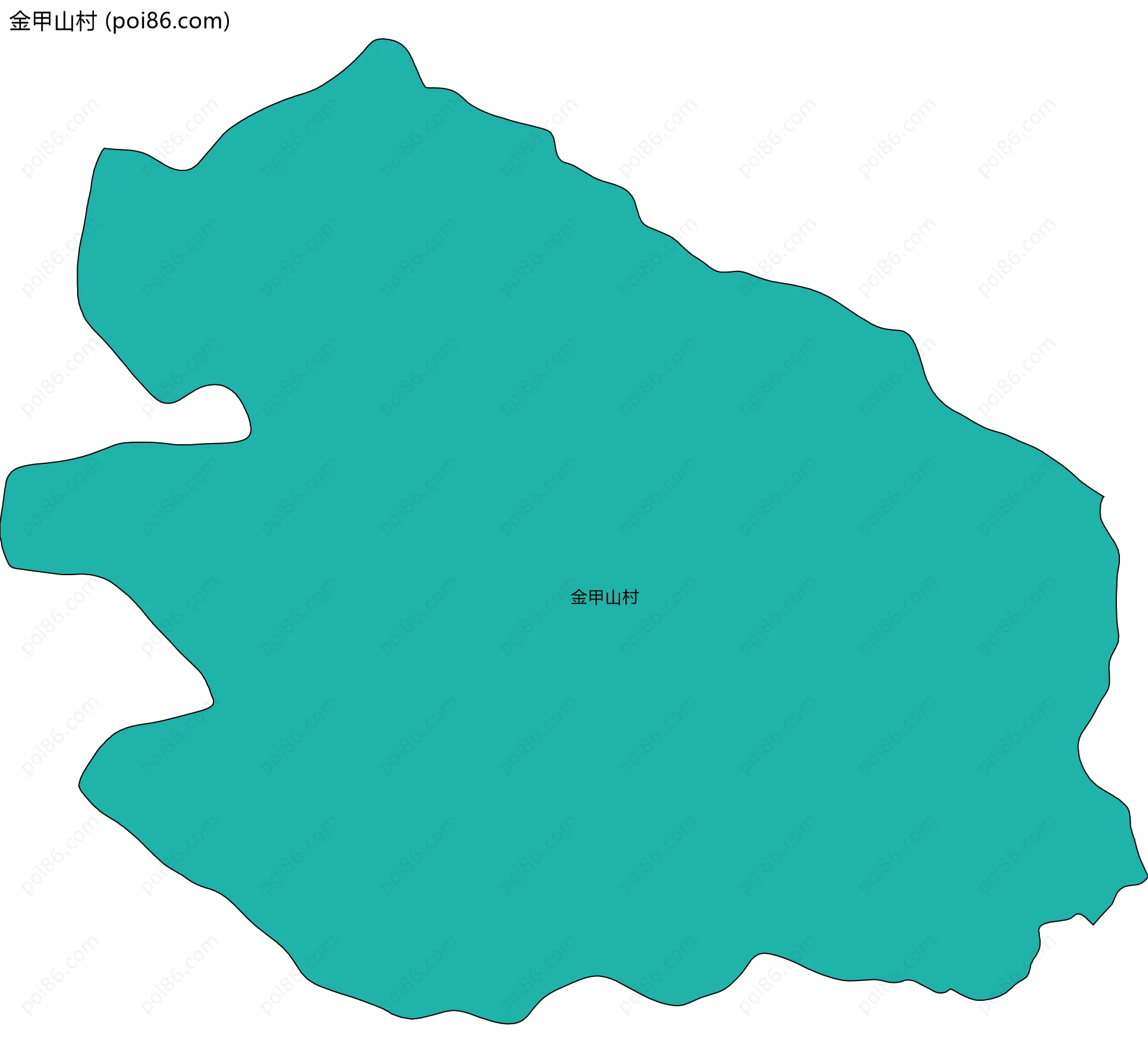 金甲山村边界地图
