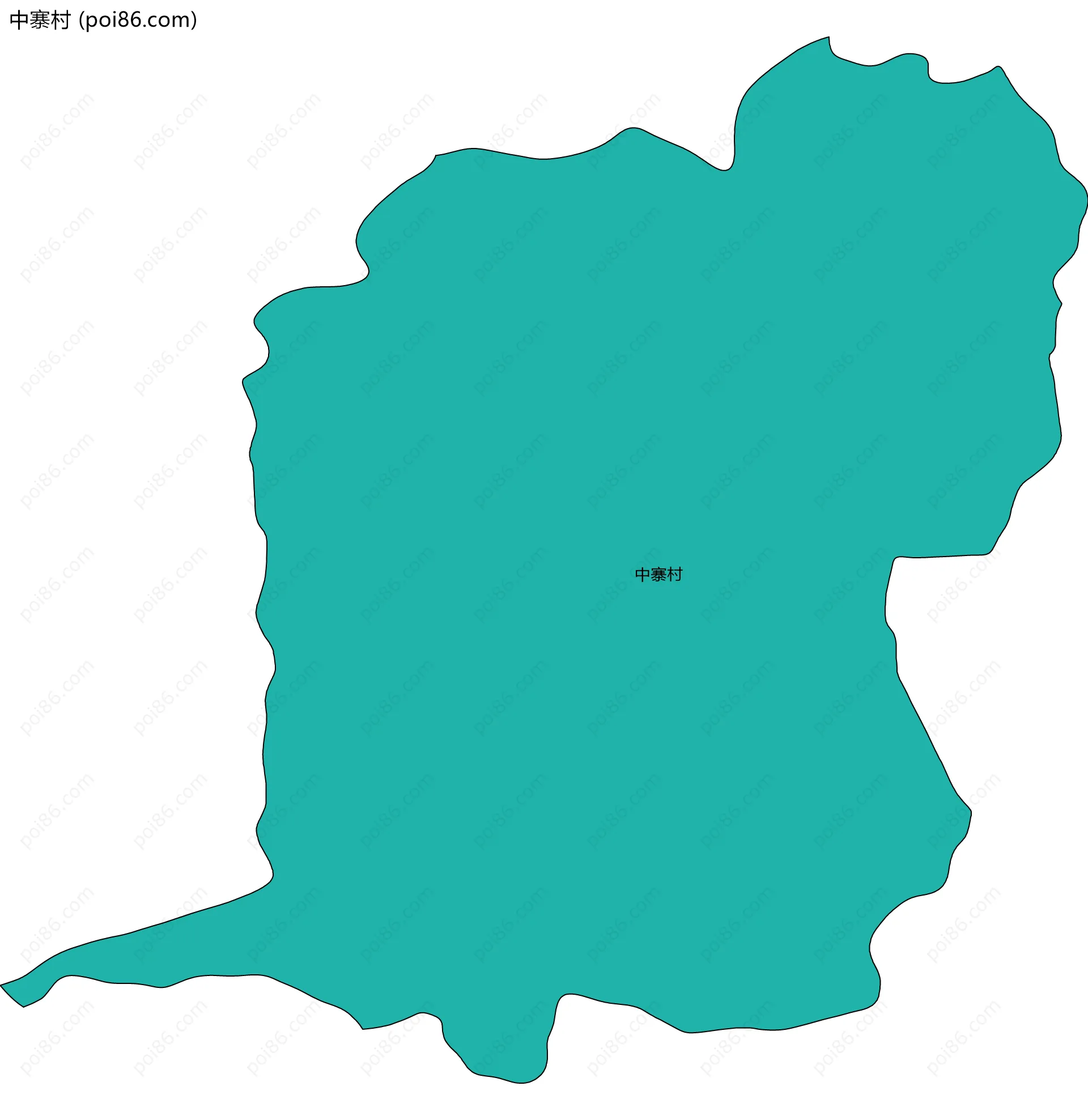 中寨村边界地图