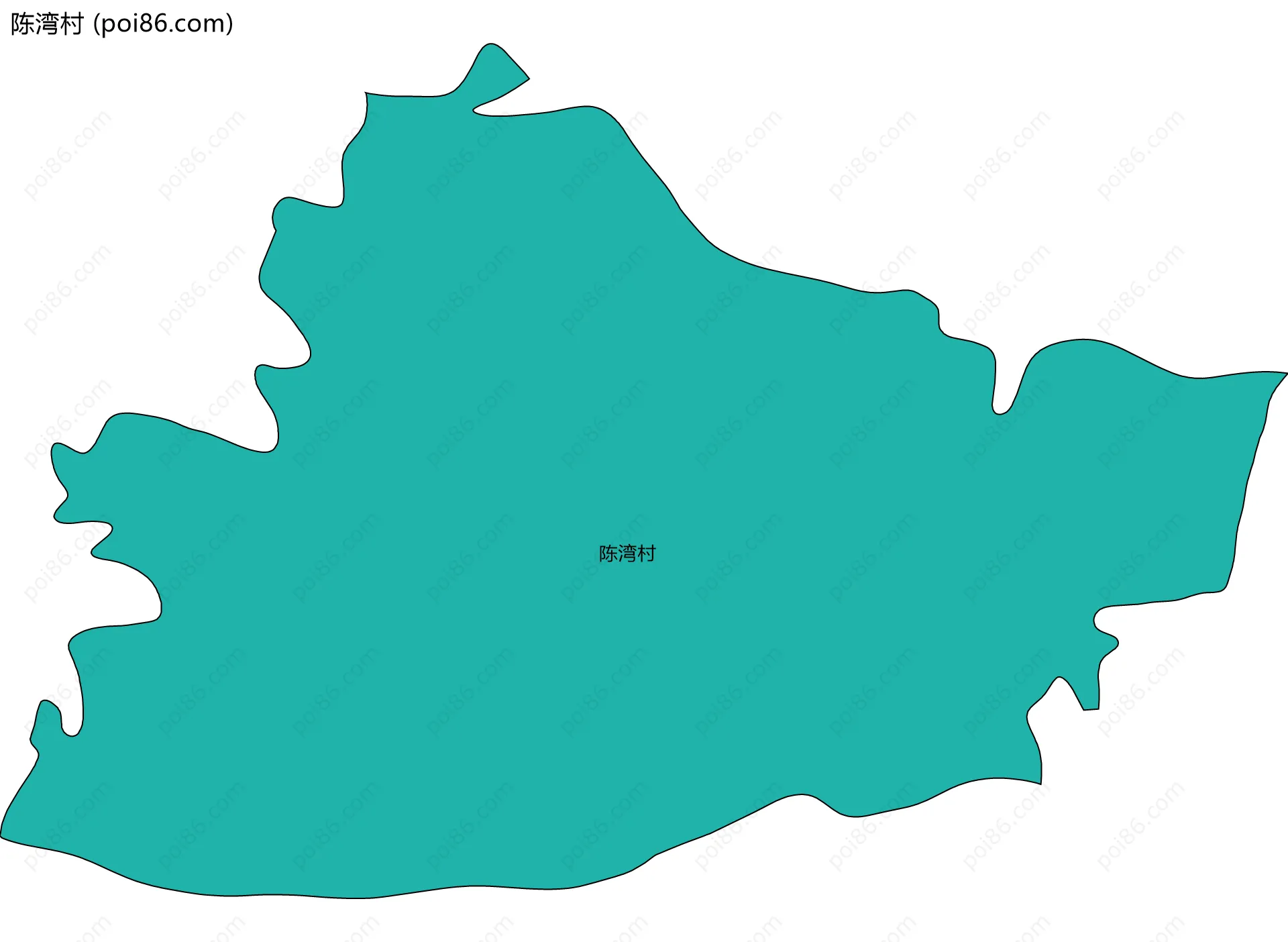 陈湾村边界地图