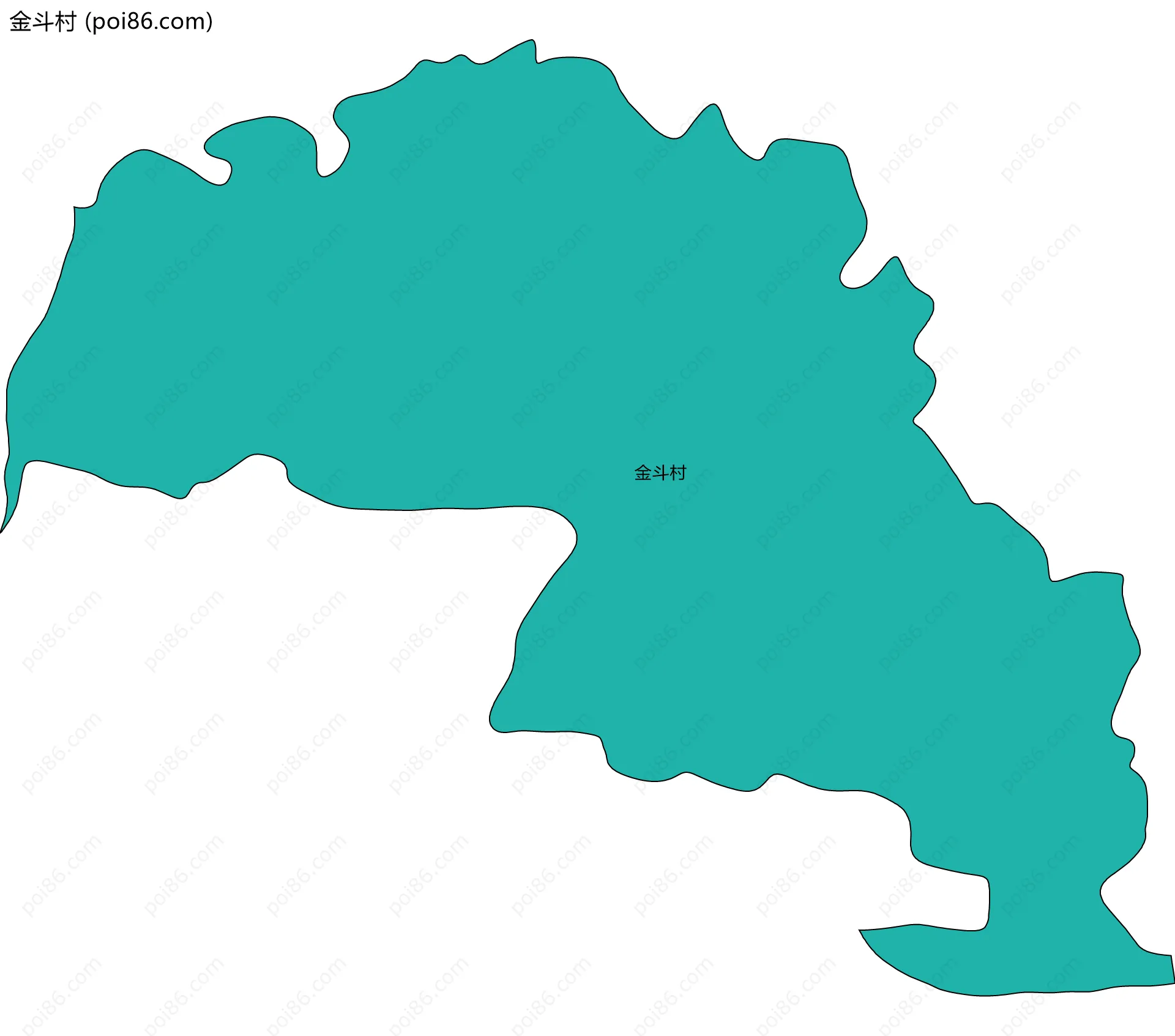 金斗村边界地图