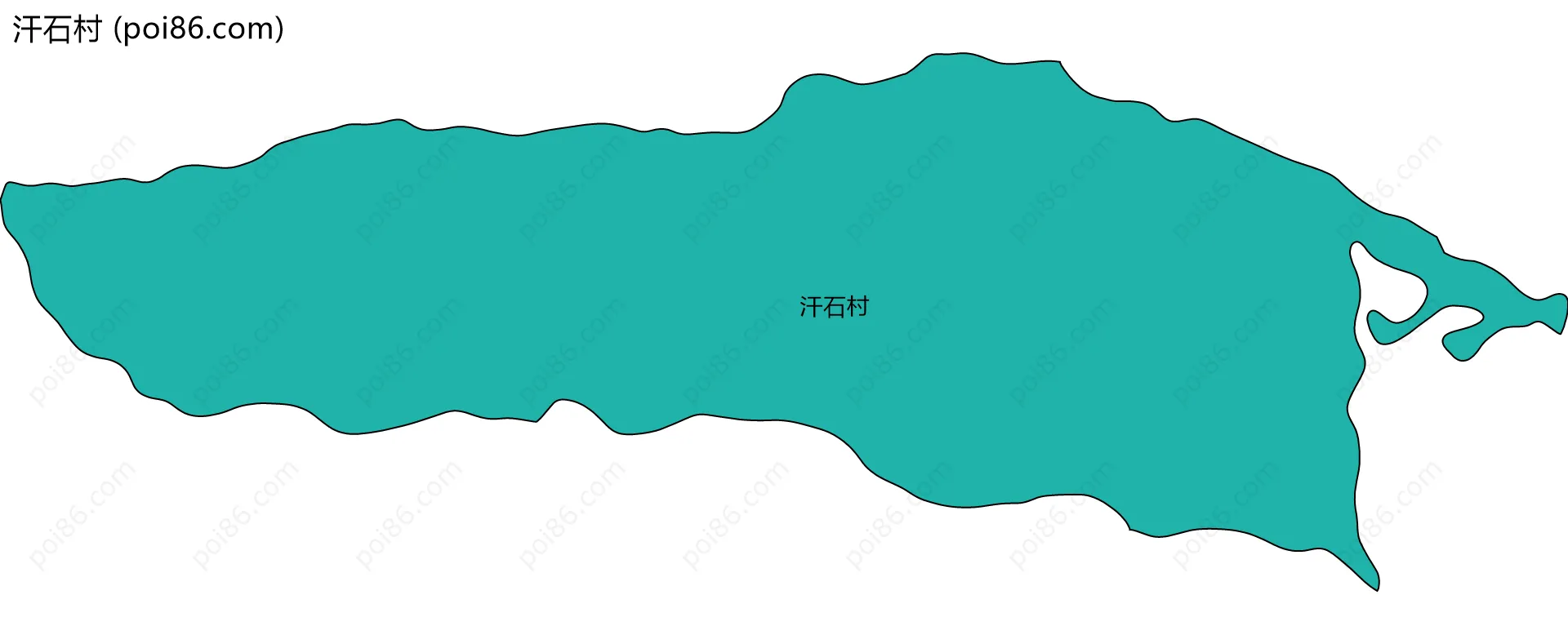 汗石村边界地图