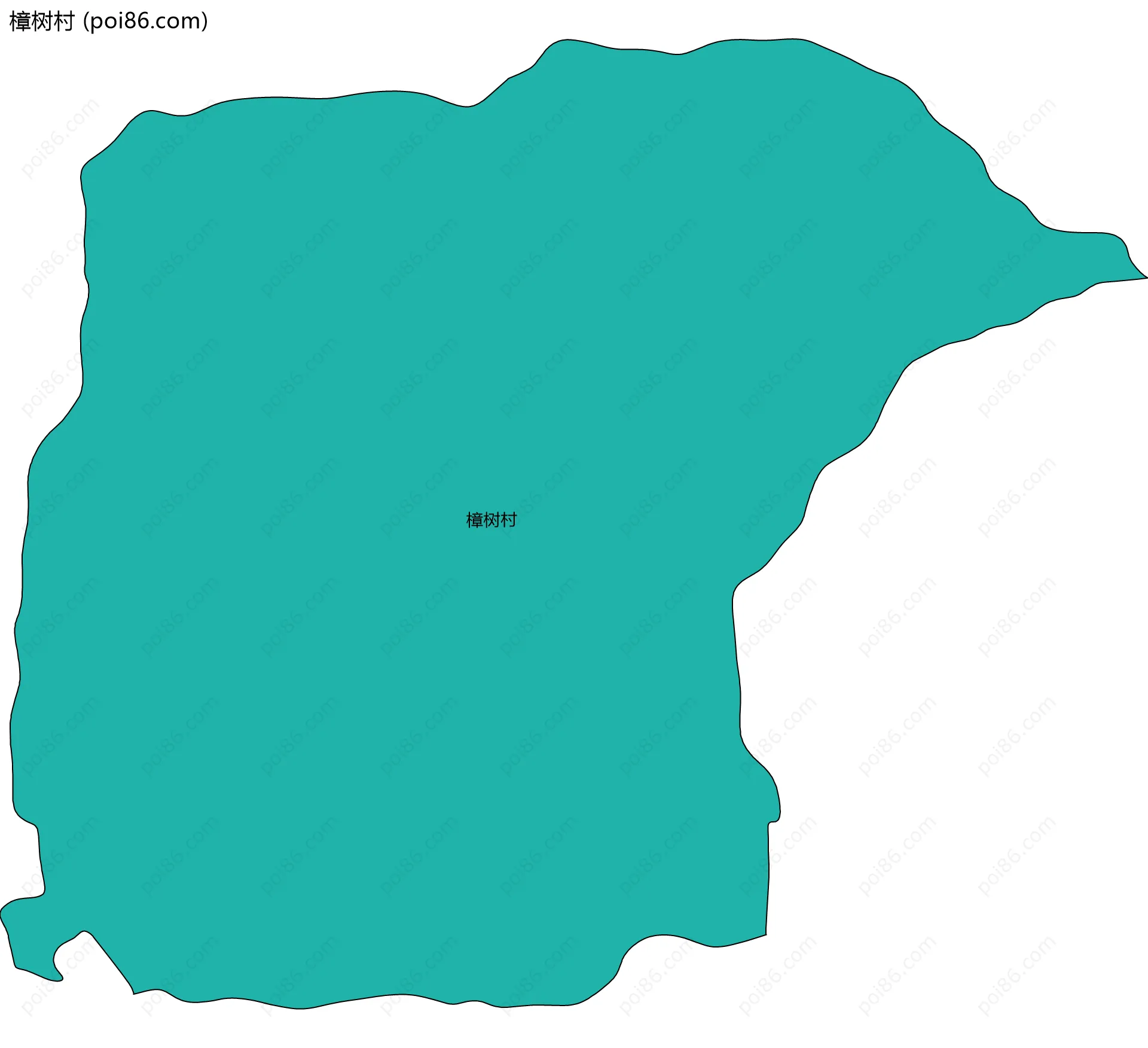 樟树村边界地图