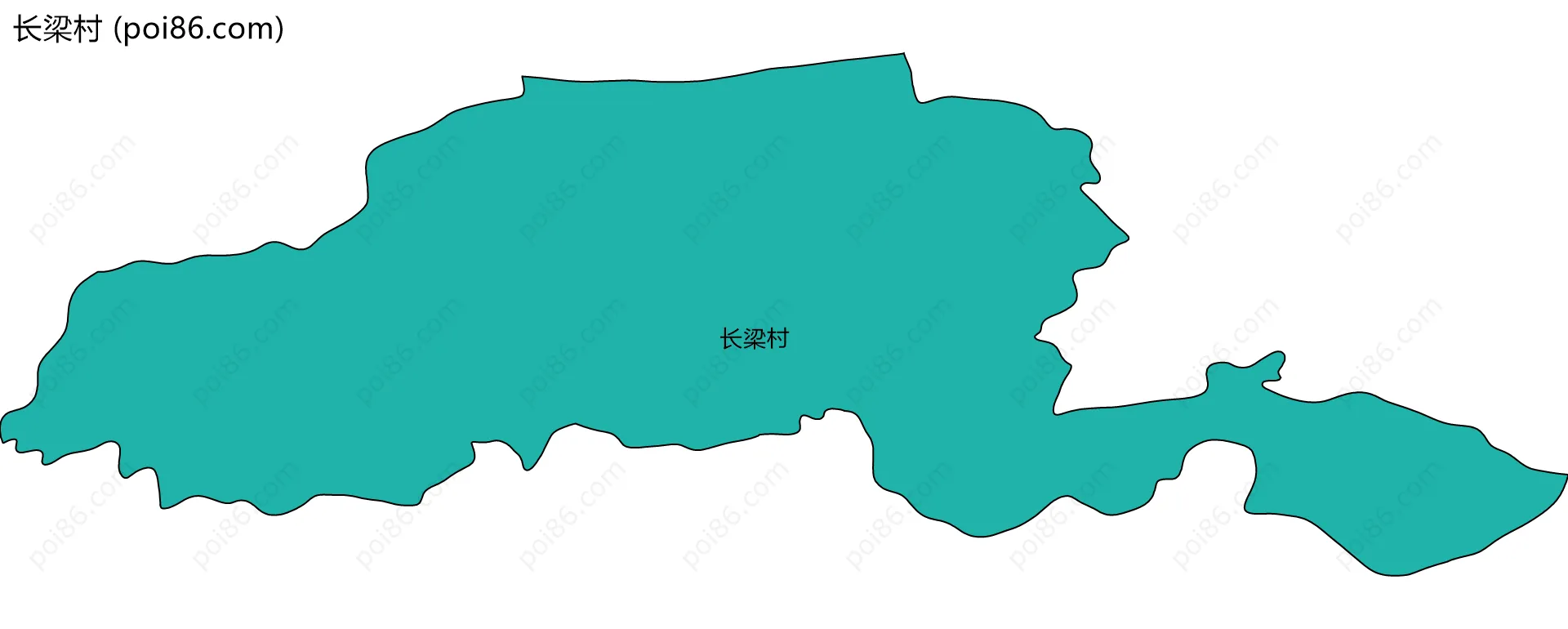 长梁村边界地图