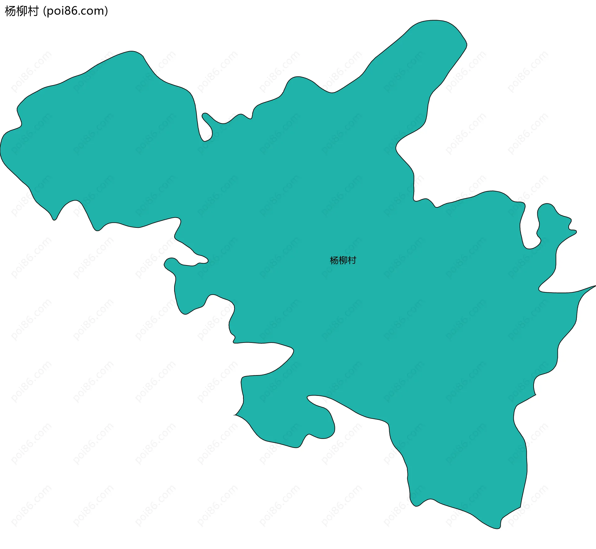 杨柳村边界地图