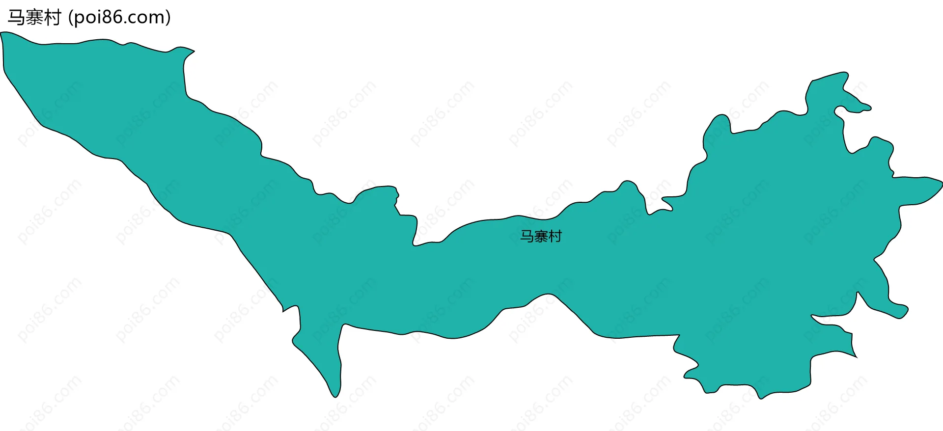 马寨村边界地图