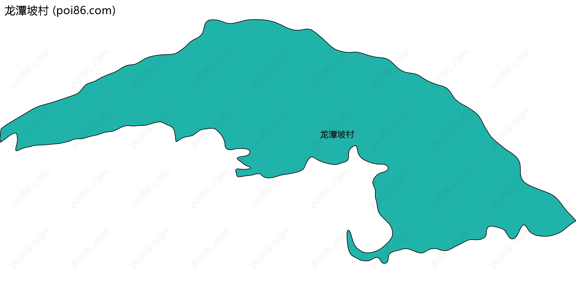 龙潭坡村边界地图