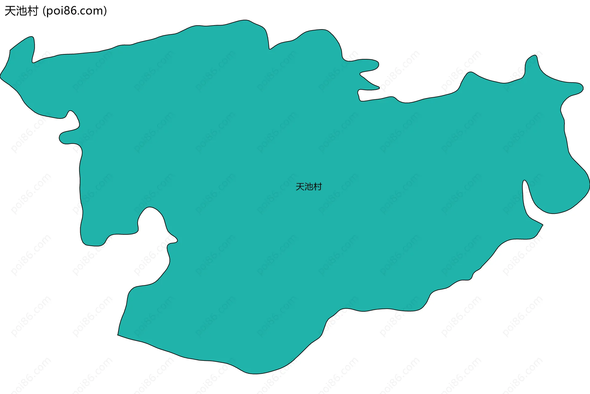 天池村边界地图