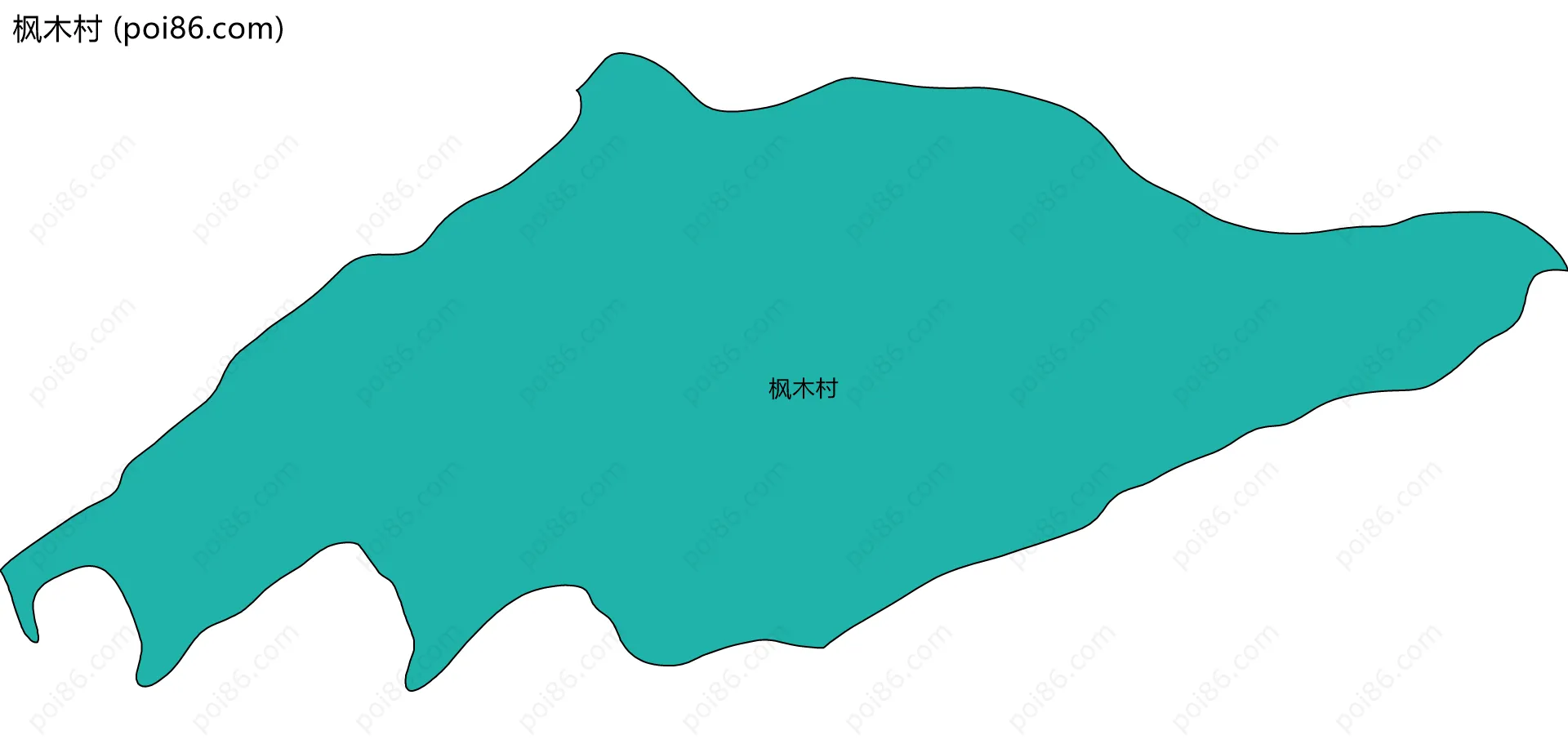 枫木村边界地图