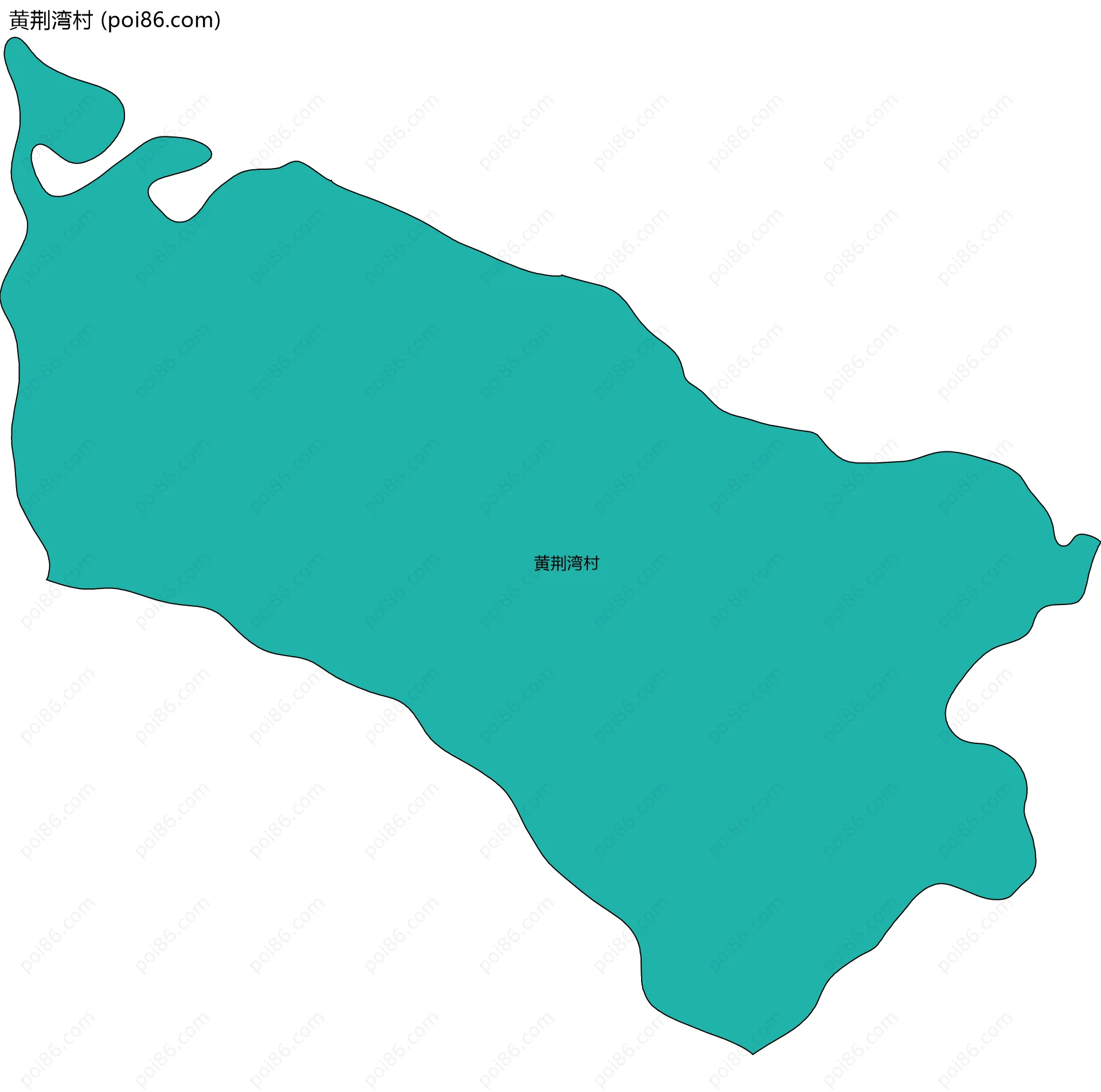 黄荆湾村边界地图